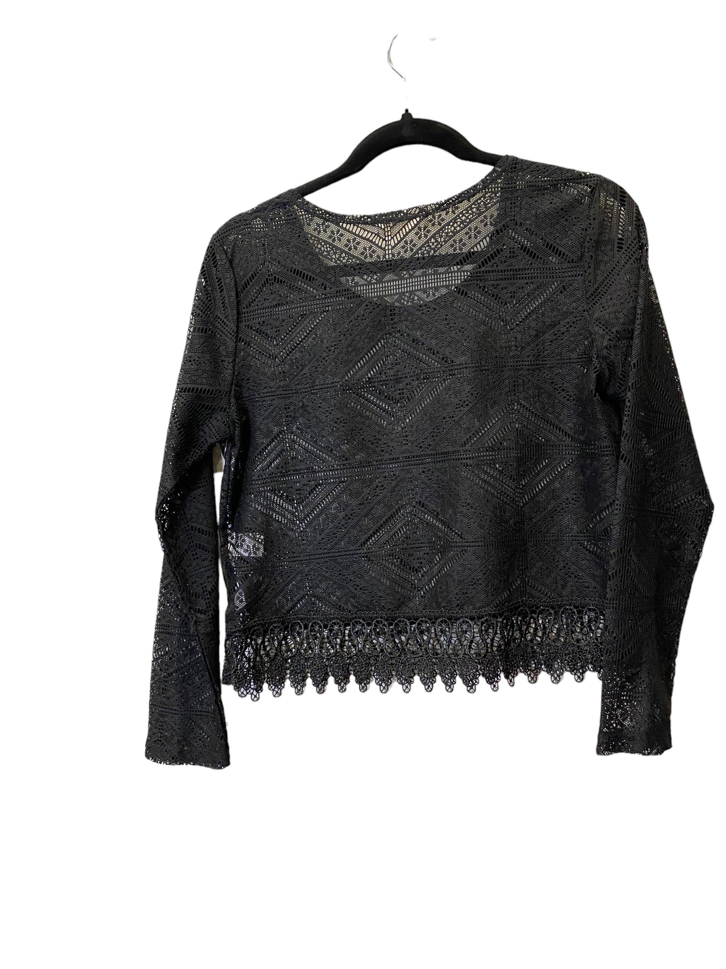 Top Long Sleeve By Cmc In Black, Size: S