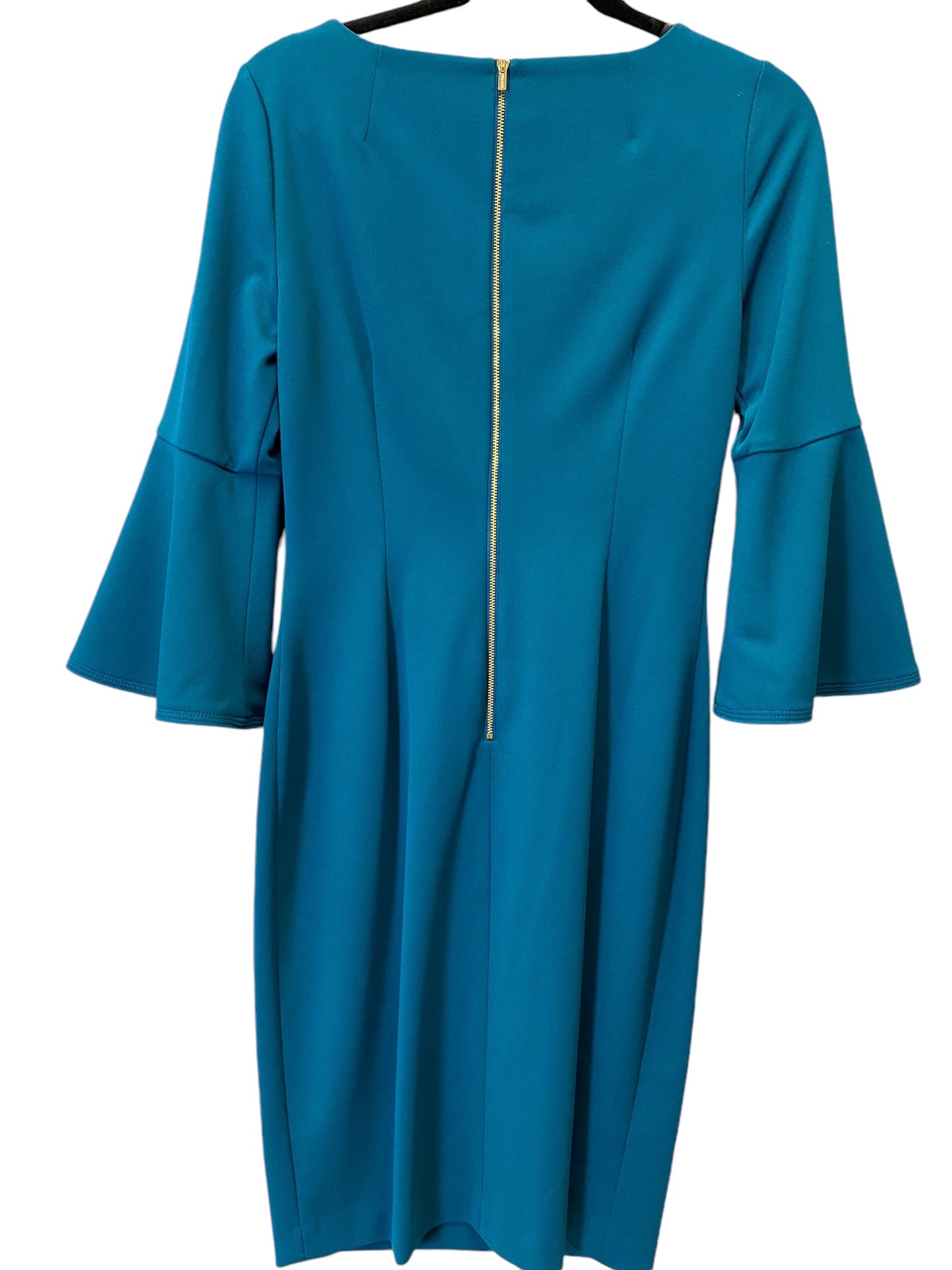 Dress Work By Calvin Klein In Teal, Size: S