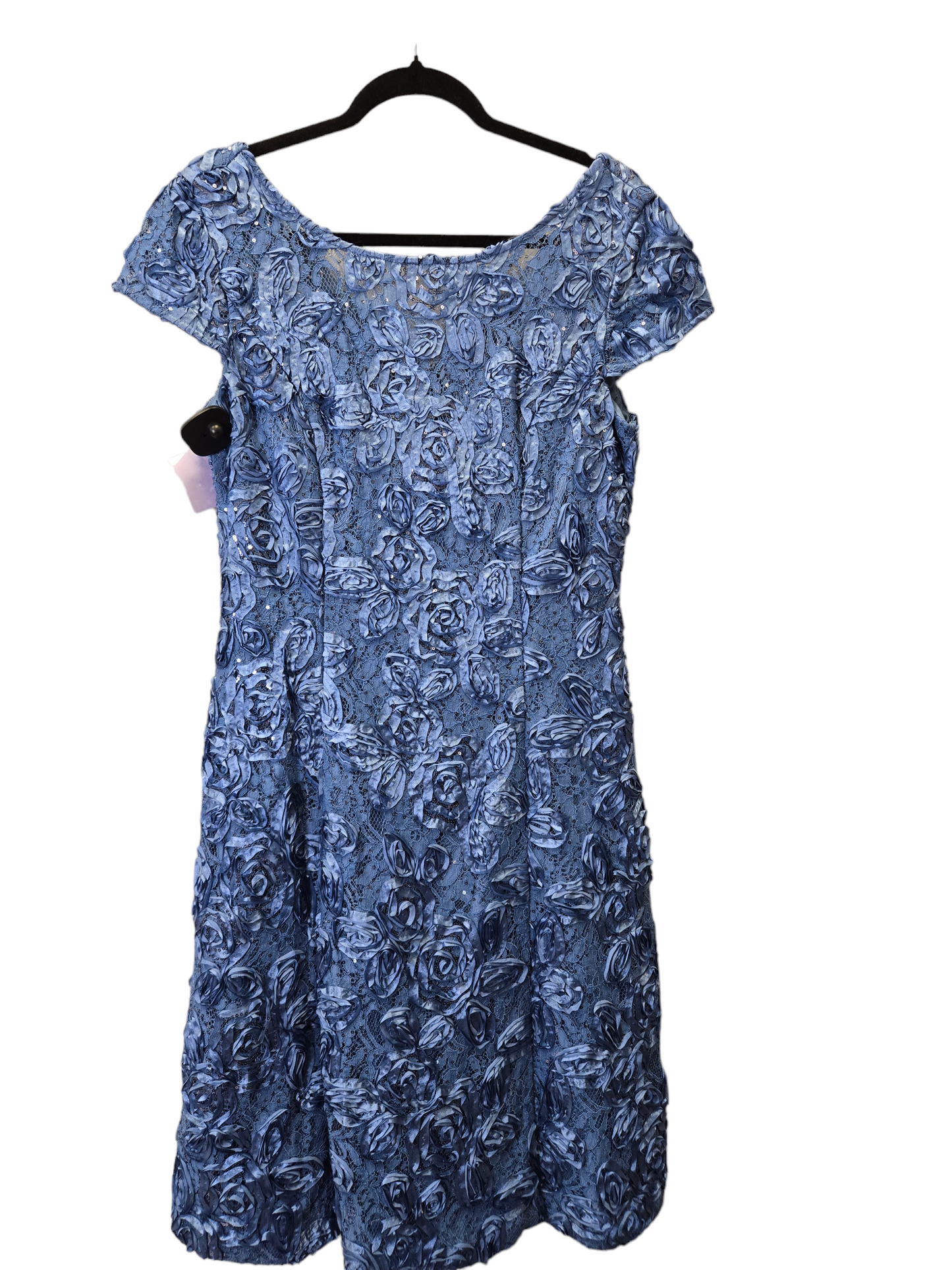 Blue Dress Party Midi Alex Evenings, Size L