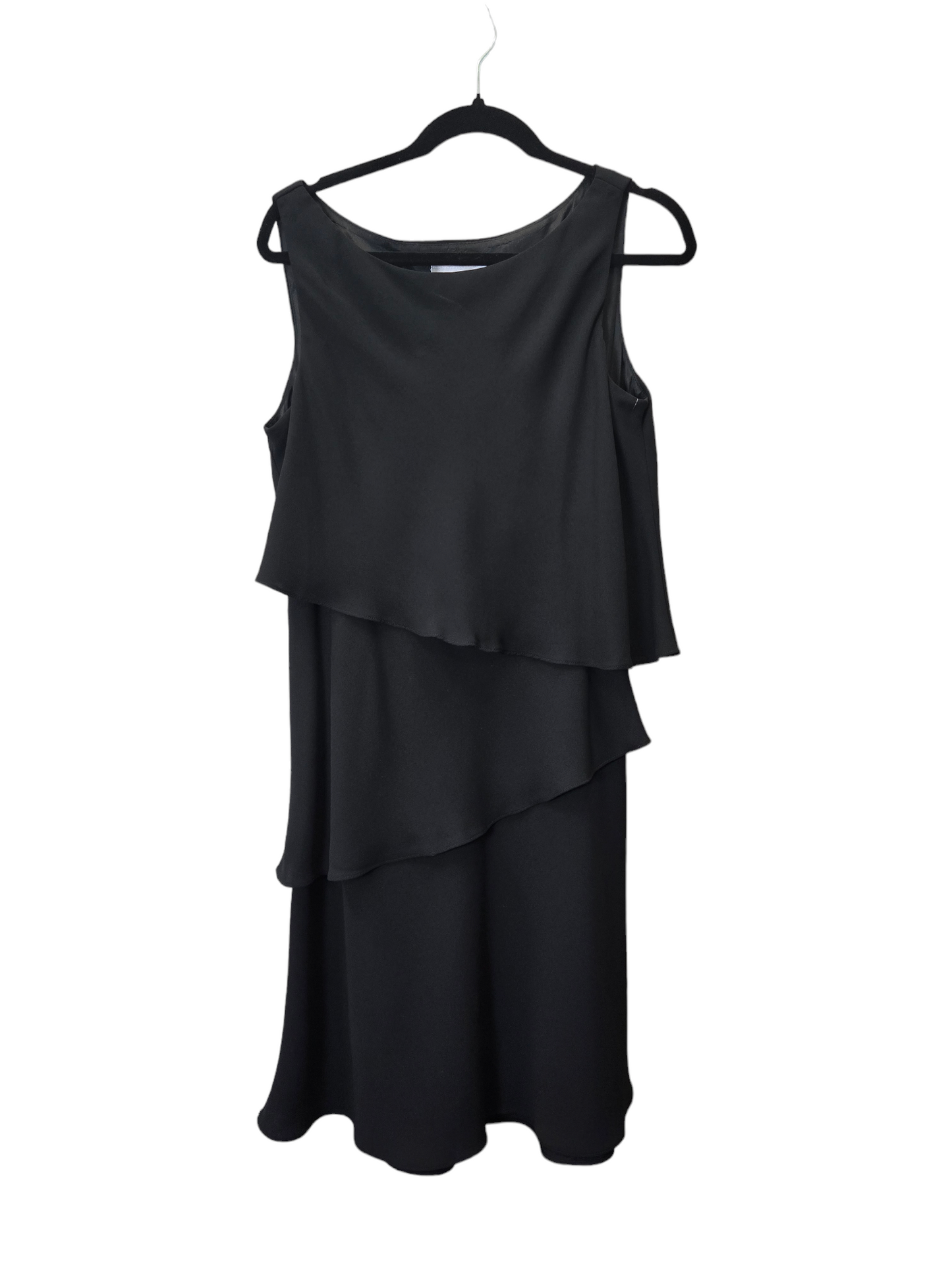 Black Dress Party Midi Sl Fashions, Size Xl