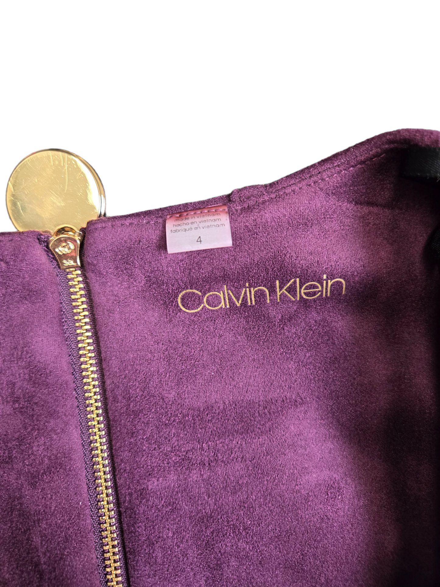 Purple Dress Work Calvin Klein, Size S