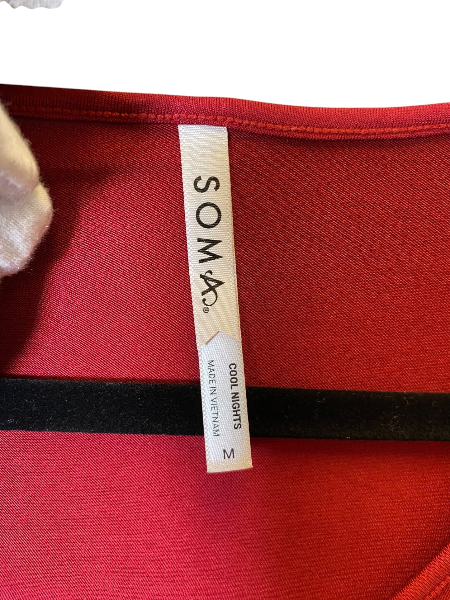 Top Long Sleeve By Soma In Red, Size: M