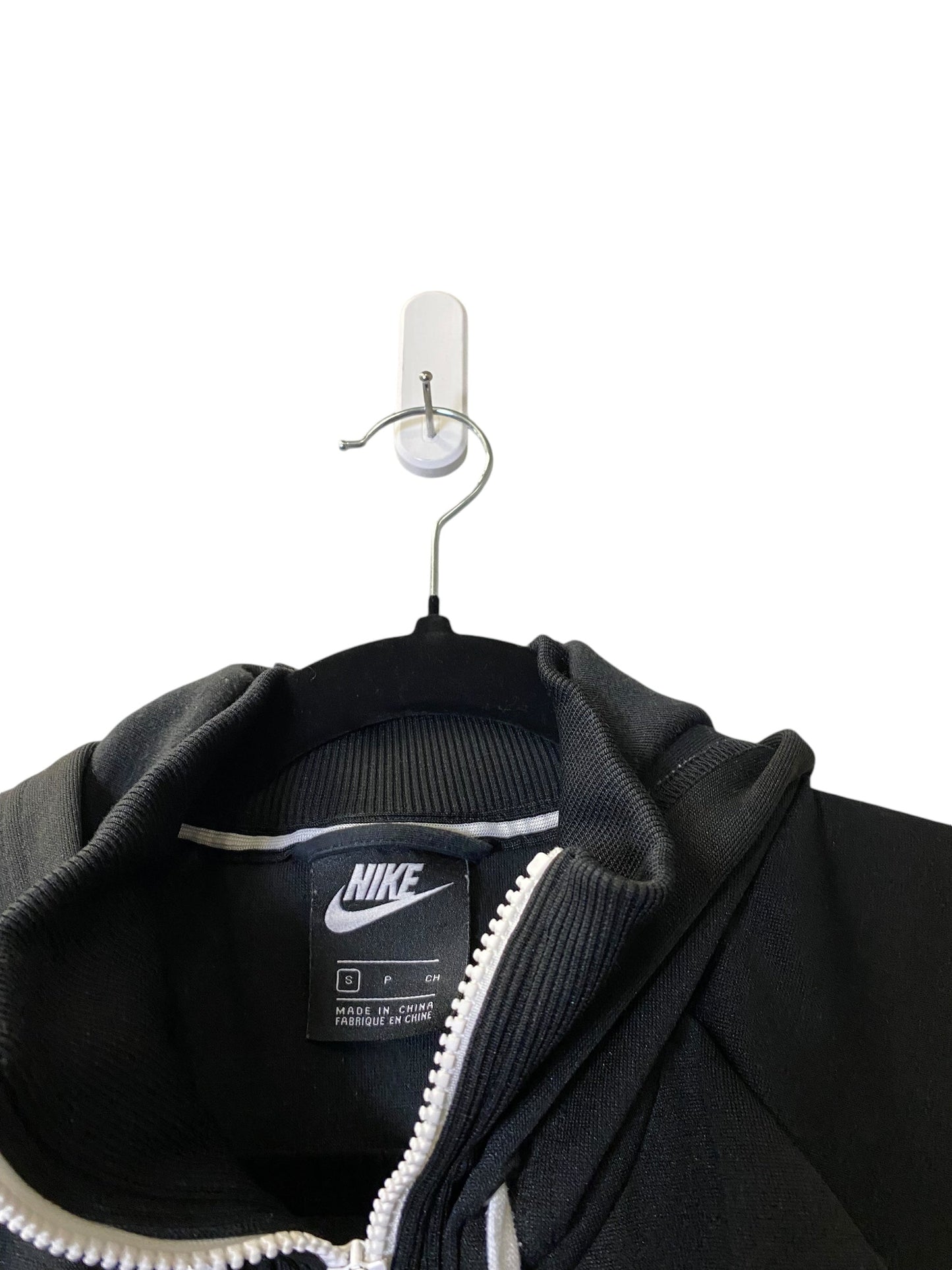 Sweatshirt Hoodie By Nike In Black & White, Size: S