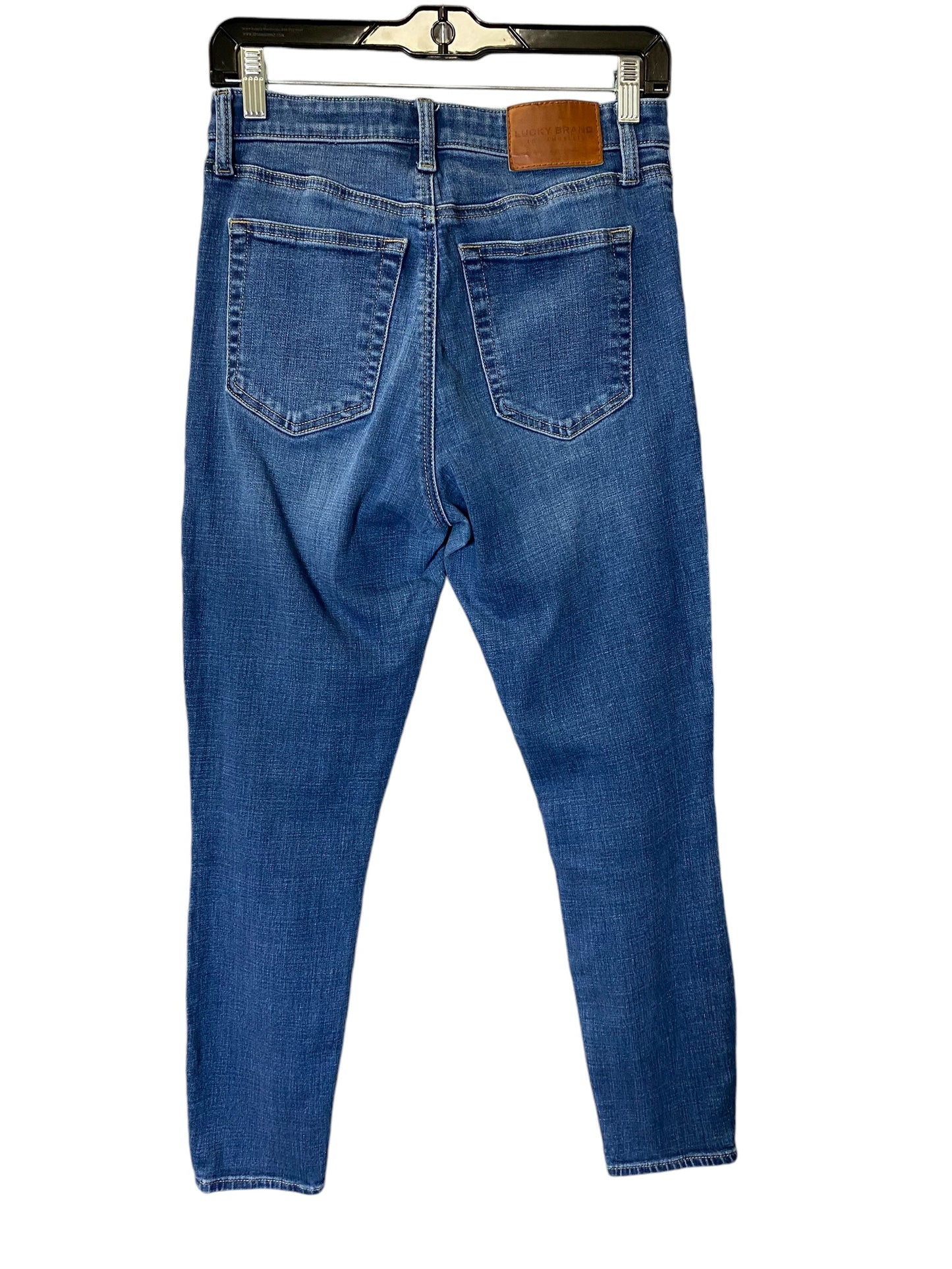 Jeans Skinny By Lucky Brand In Blue Denim, Size: 6