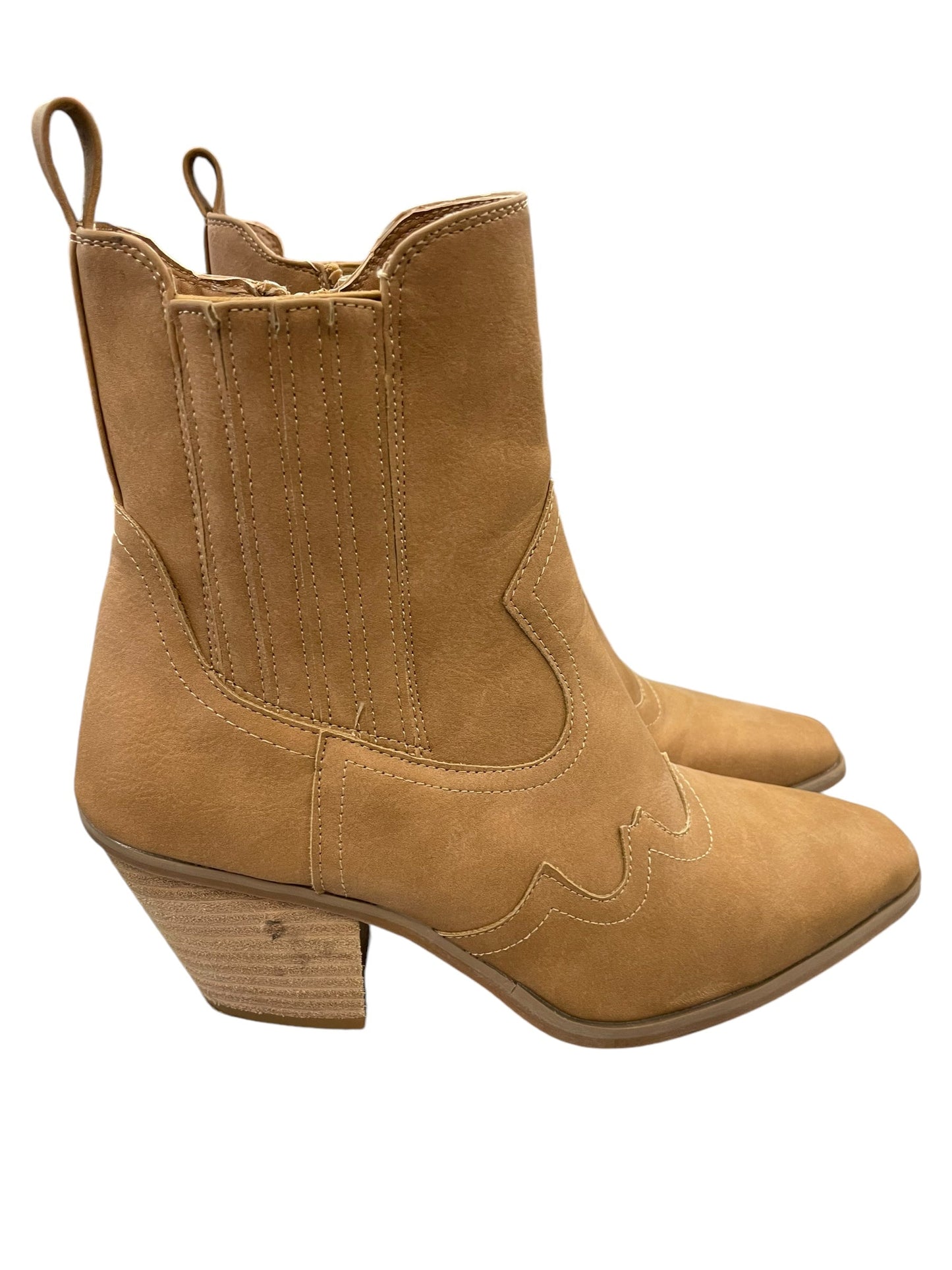 Boots Ankle Heels By Dolce Vita In Brown, Size: 8.5