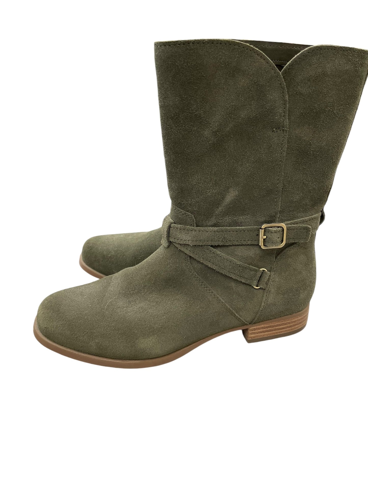 Boots Ankle Heels By Koolaburra By Ugg In Green, Size: 9