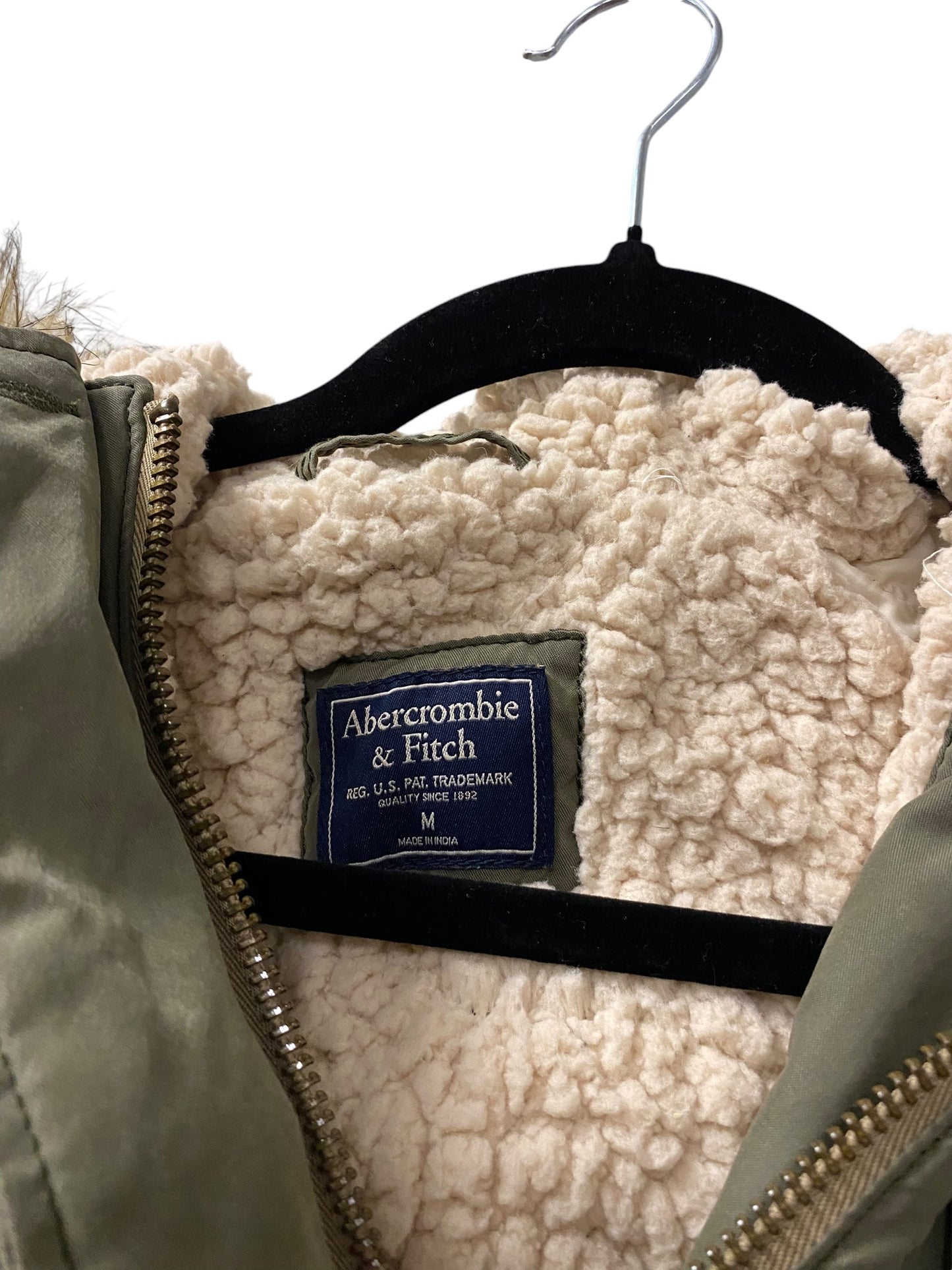 Coat Parka By Abercrombie And Fitch In Green, Size: M