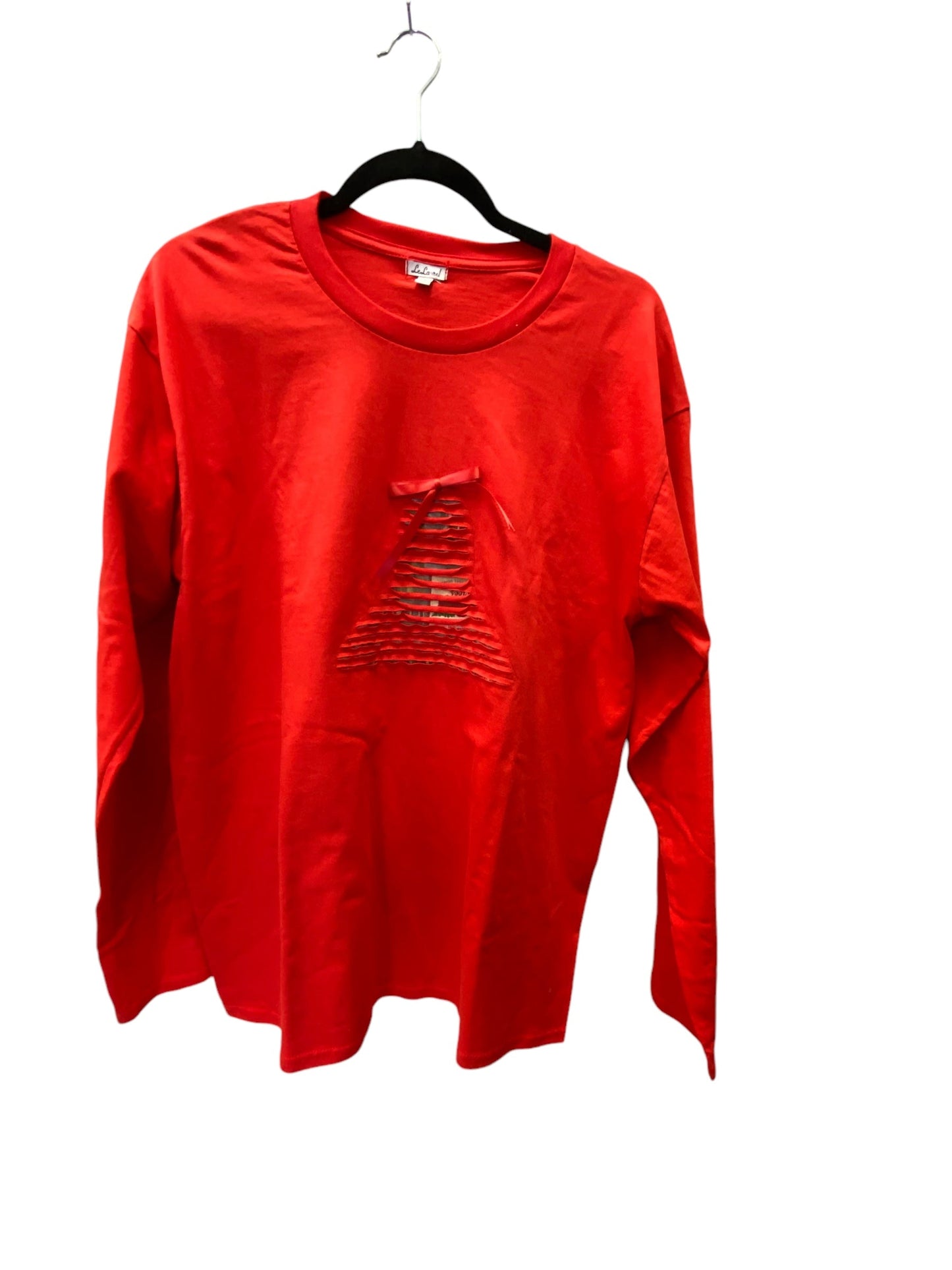 Top Long Sleeve By Clothes Mentor In Red, Size: Xl