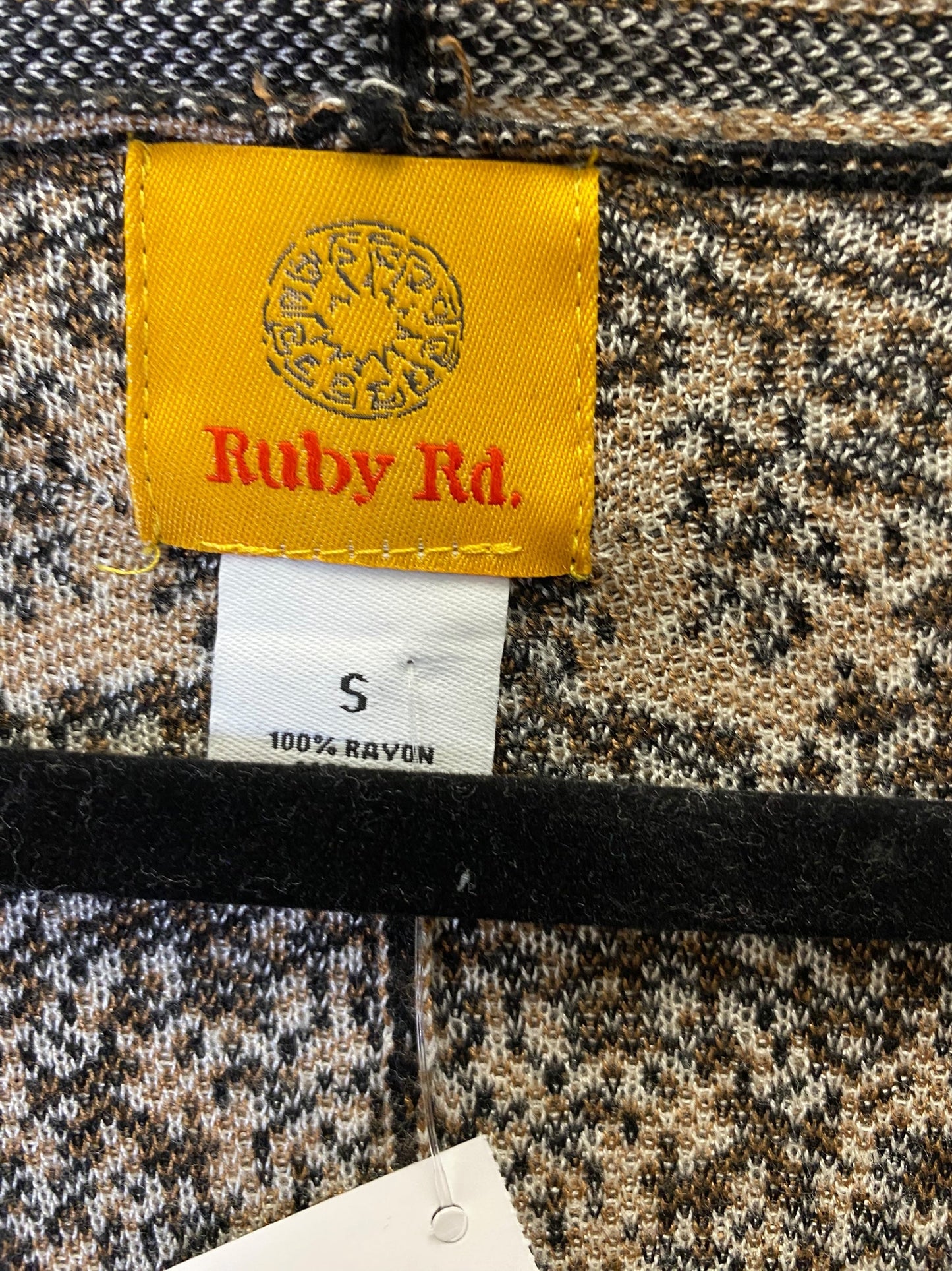 Cardigan By Ruby Rd In Snakeskin Print, Size: S