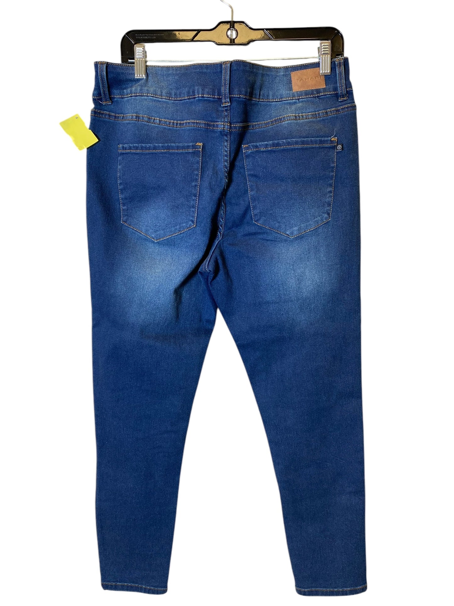 Jeans Straight By Tahari By Arthur Levine In Blue Denim, Size: 16