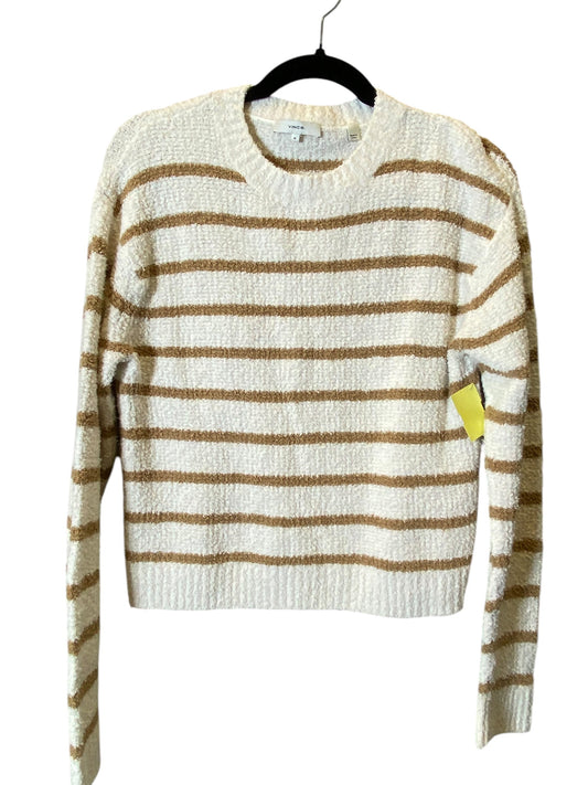 Sweater By Vince In Brown & Cream, Size: M