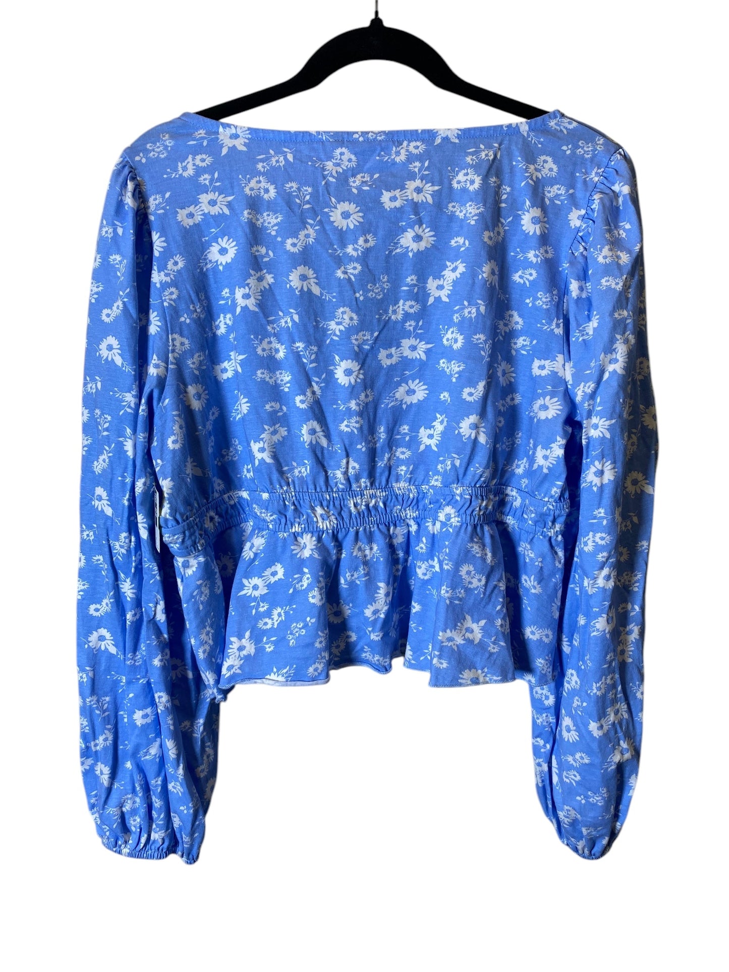 Top Long Sleeve By Asos In Floral Print, Size: L