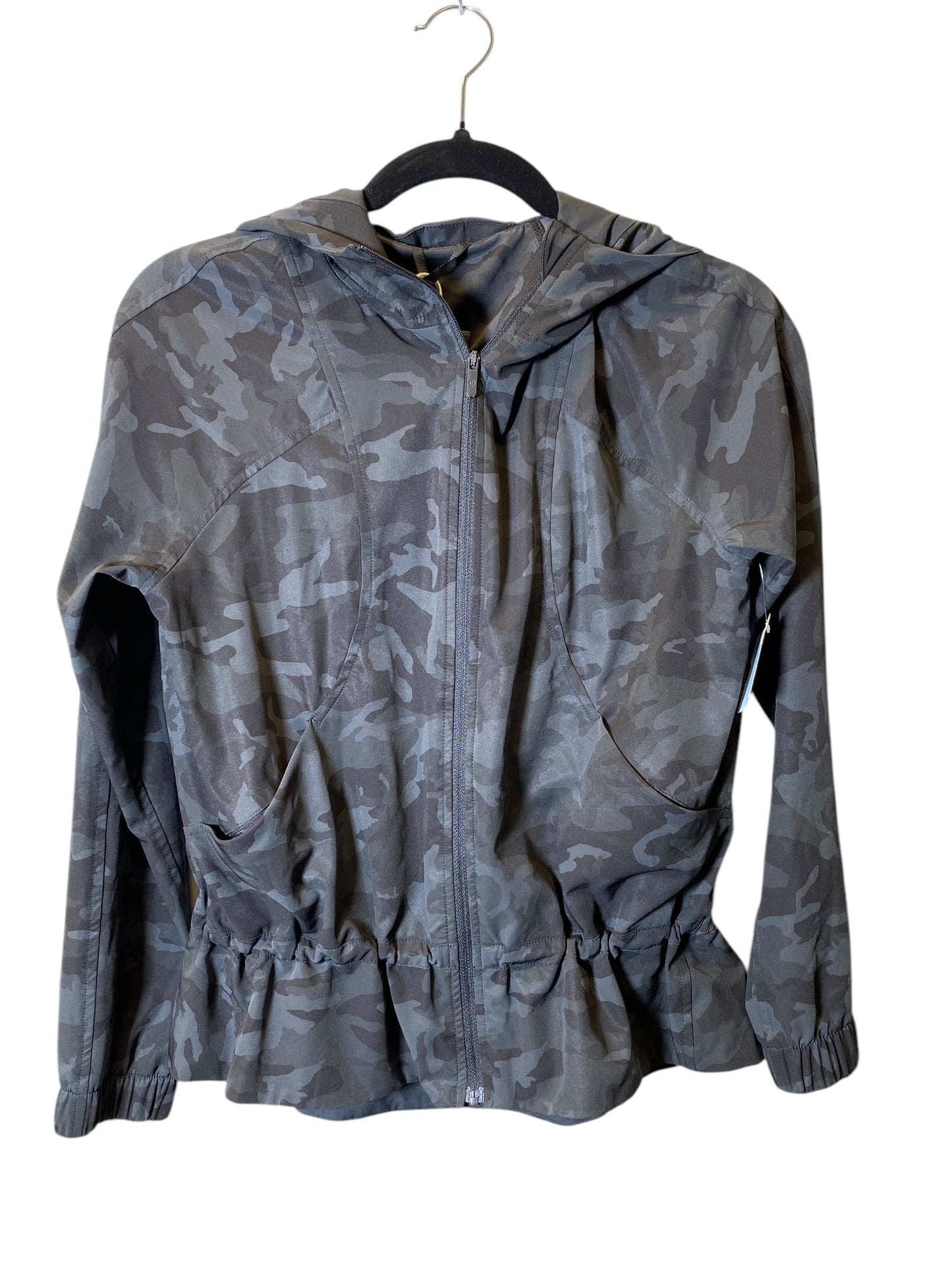 Athletic Jacket By Lululemon In Camouflage Print, Size: L