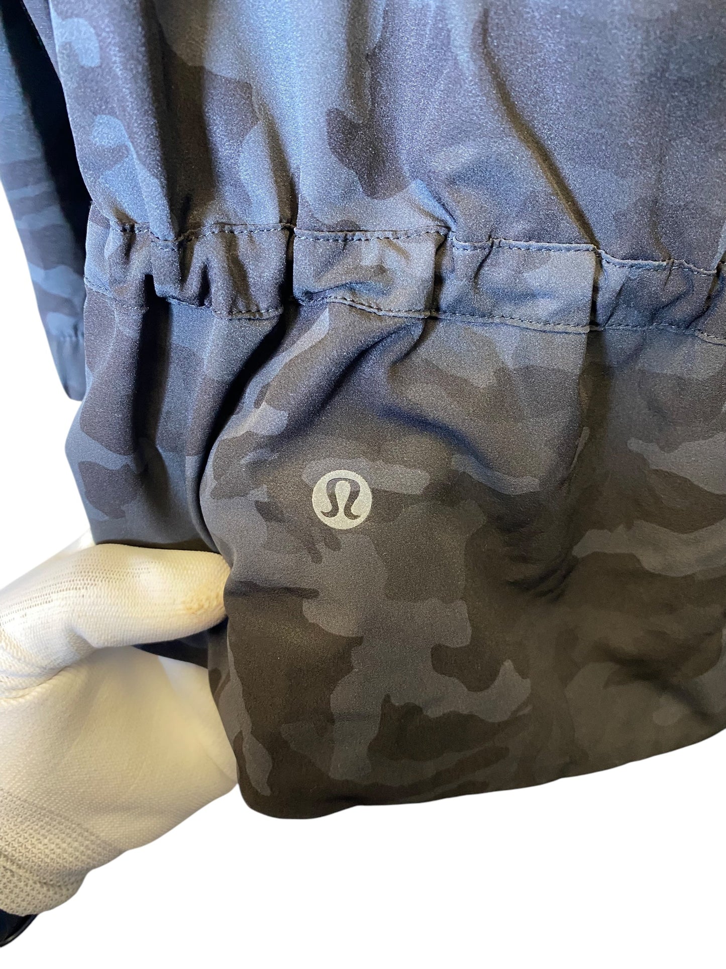 Athletic Jacket By Lululemon In Camouflage Print, Size: L