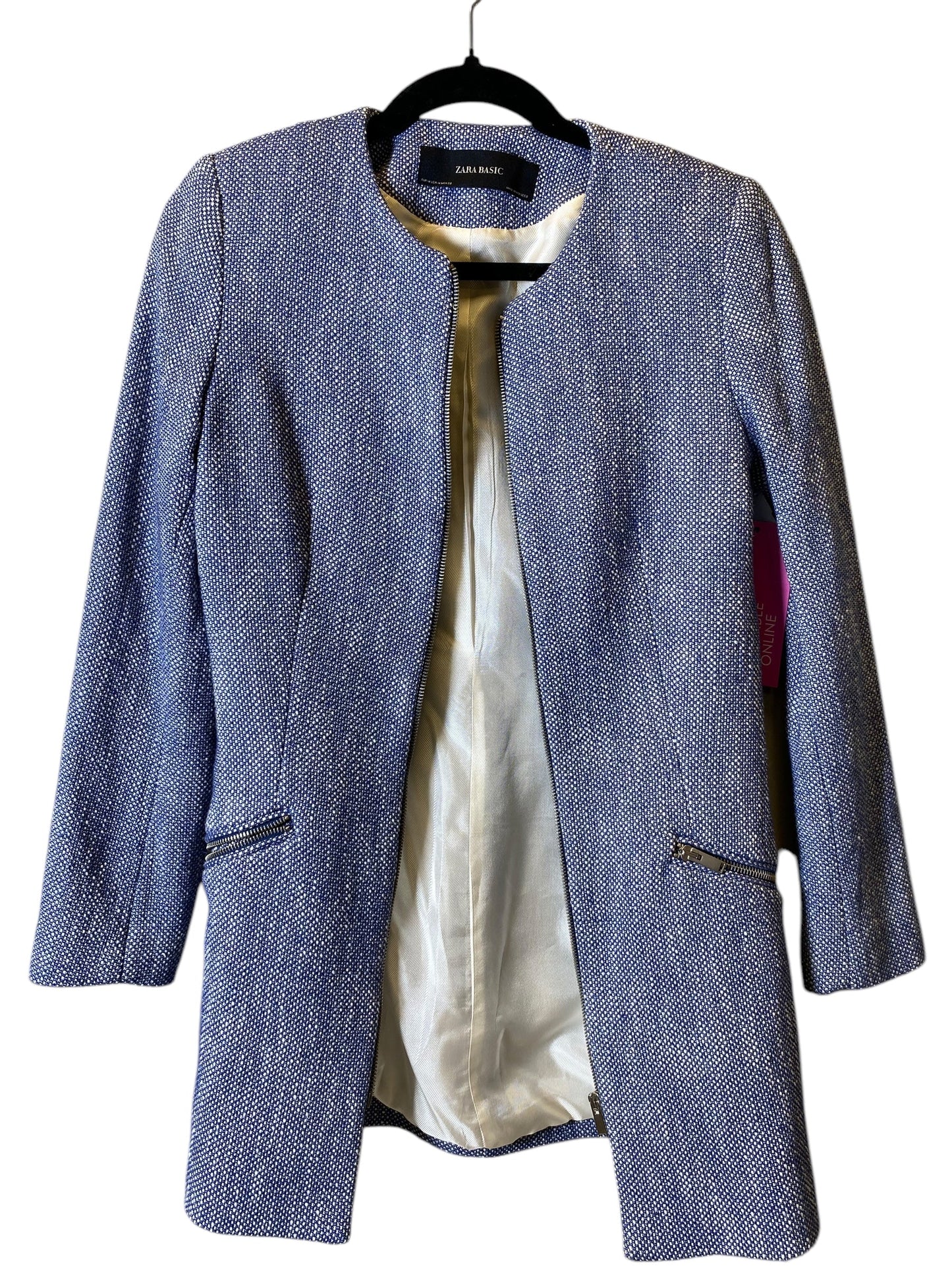 Blazer By Zara Basic In Blue, Size: M