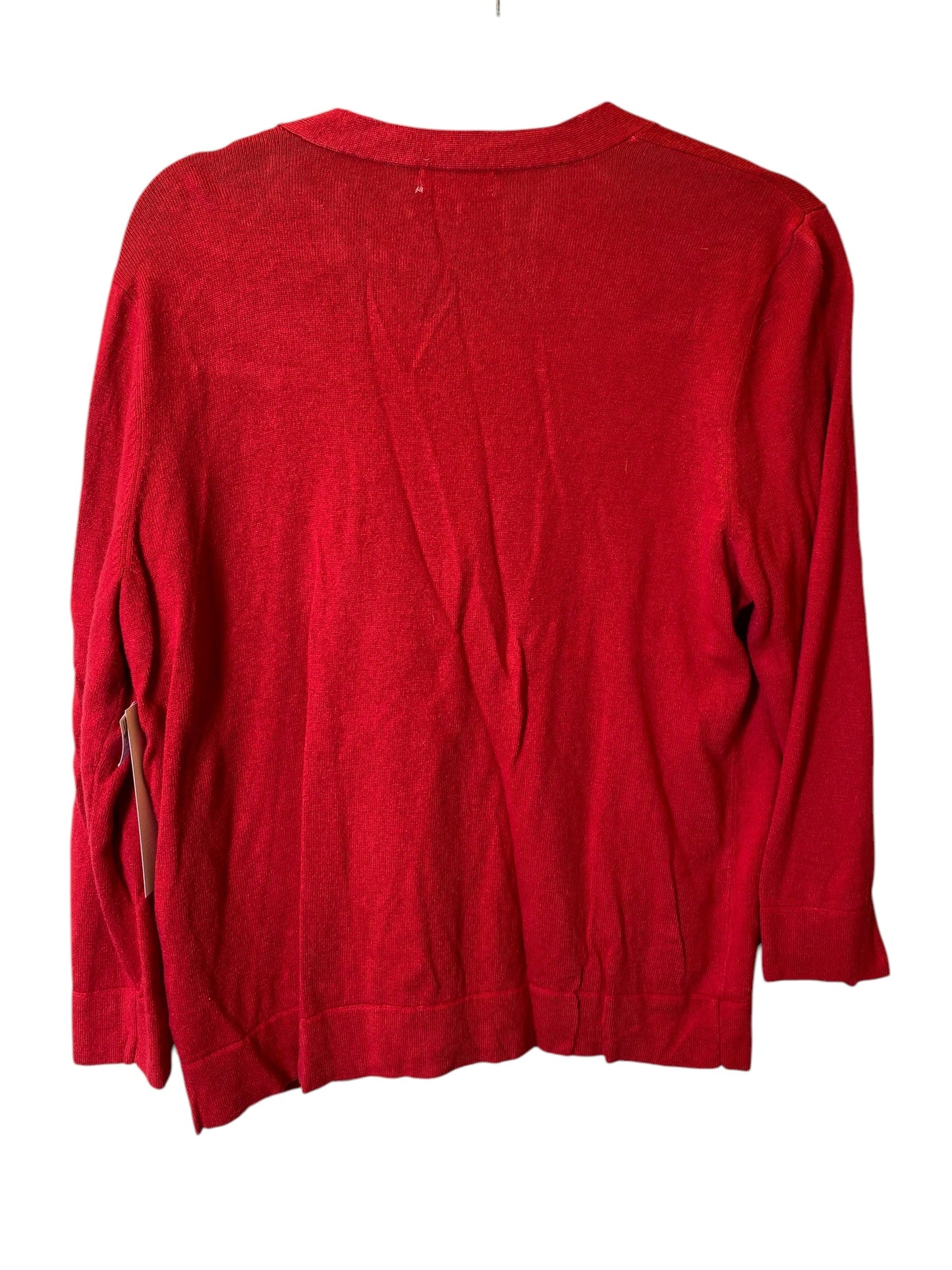 Sweater By Charter Club In Red, Size: L