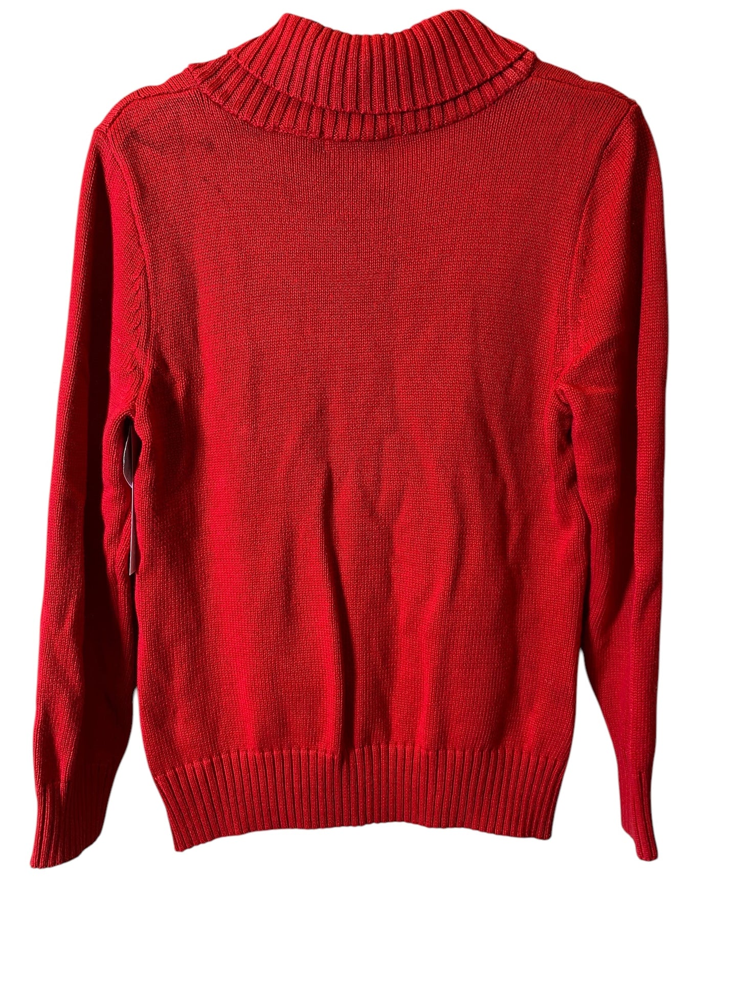 Sweater By Liz Claiborne In Red, Size: Lp