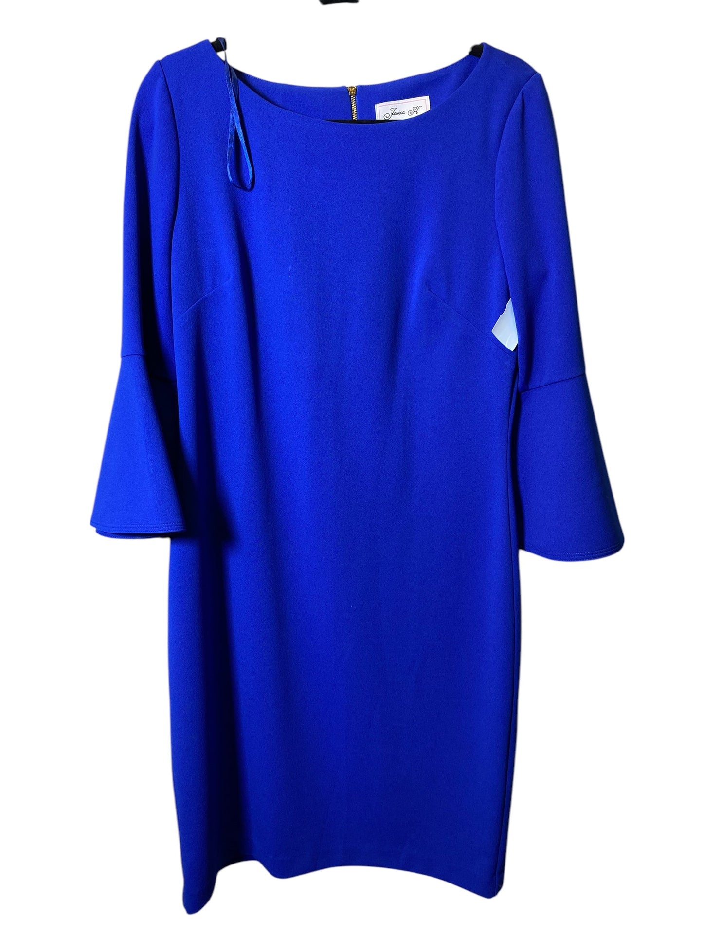 Dress Casual Midi By Jessica Howard In Blue, Size: L