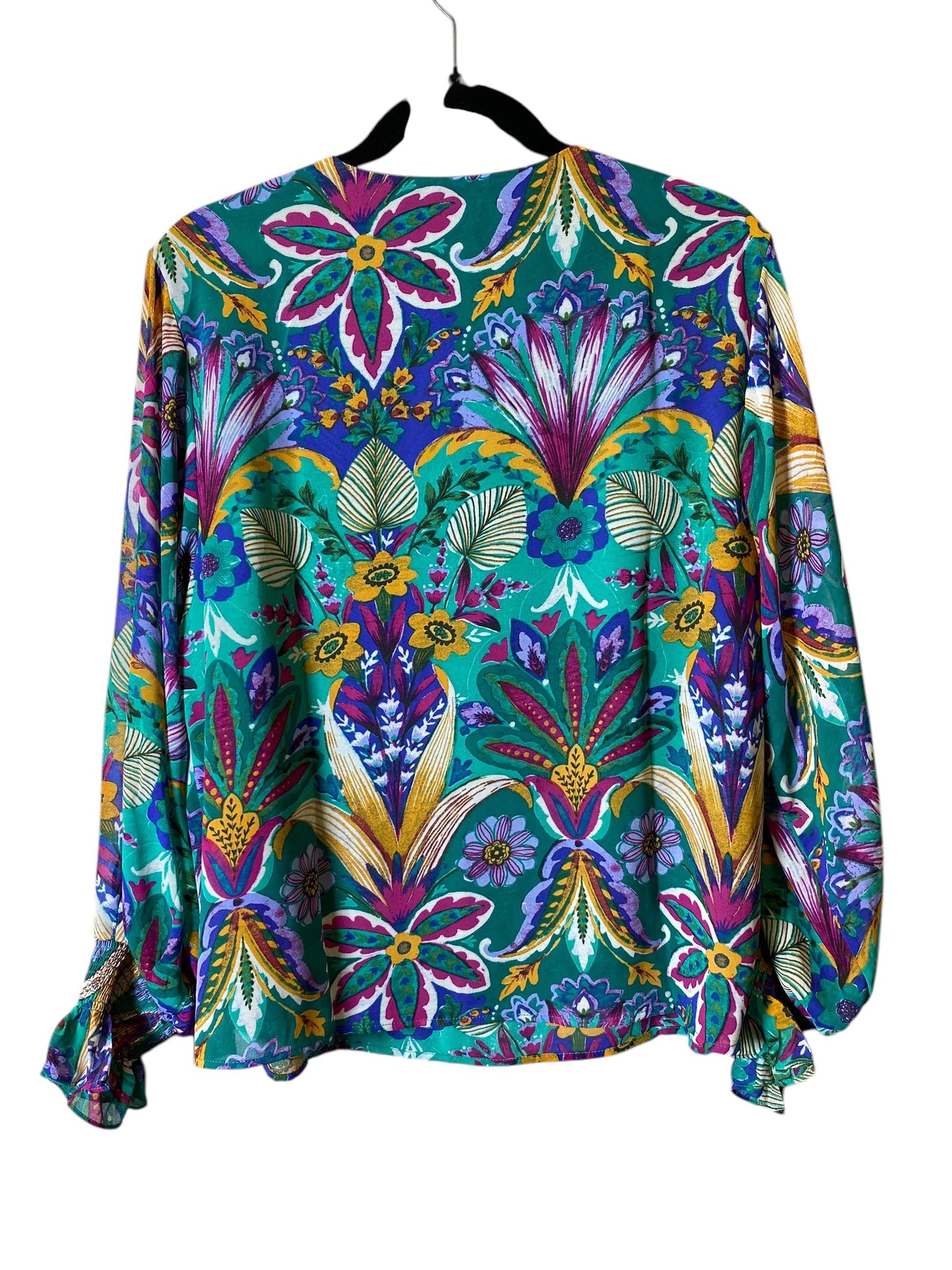 Top Long Sleeve By Nicole Miller In Multi-colored, Size: 1x