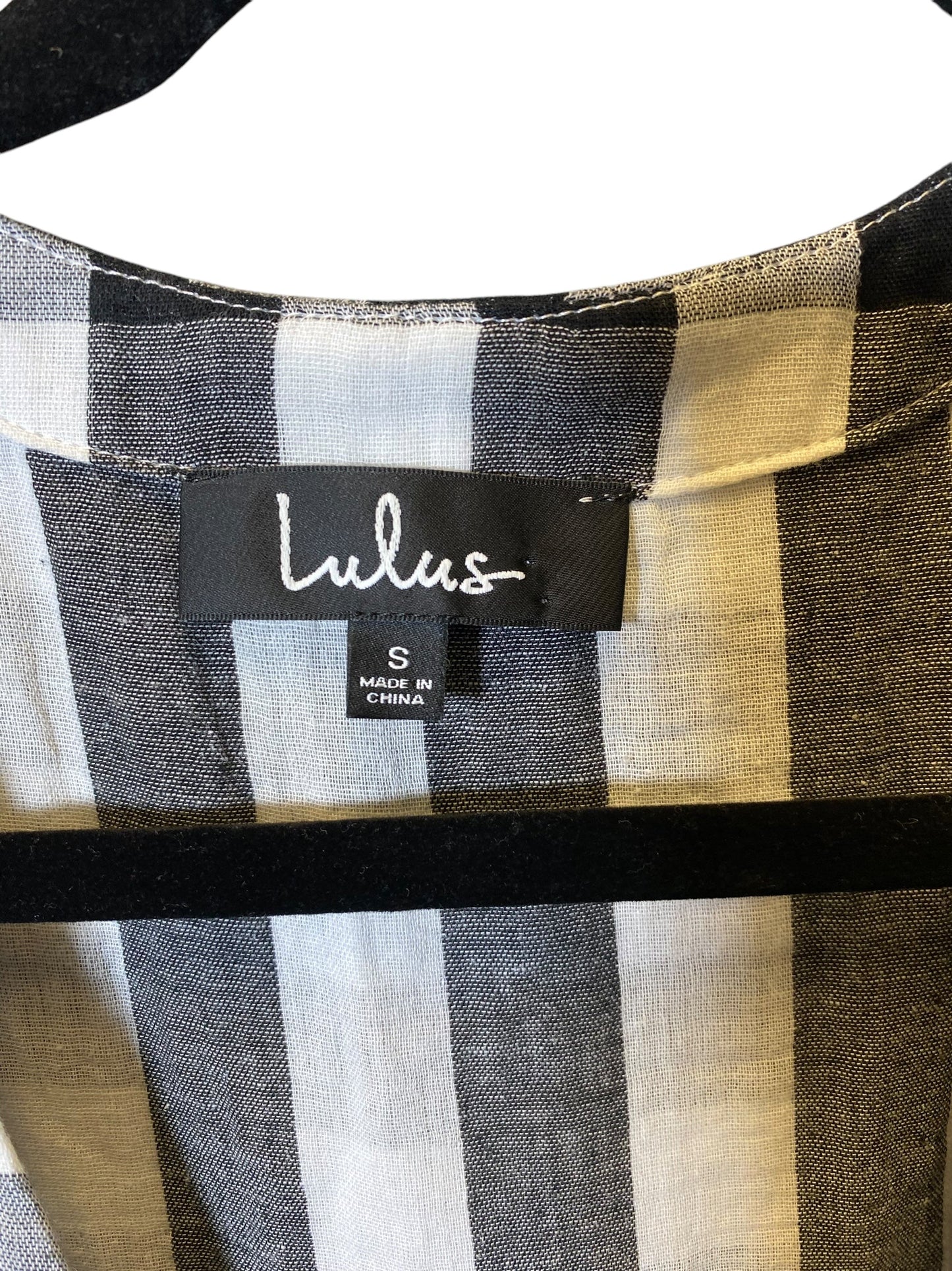 Dress Casual Midi By Lulus In Black & White, Size: S