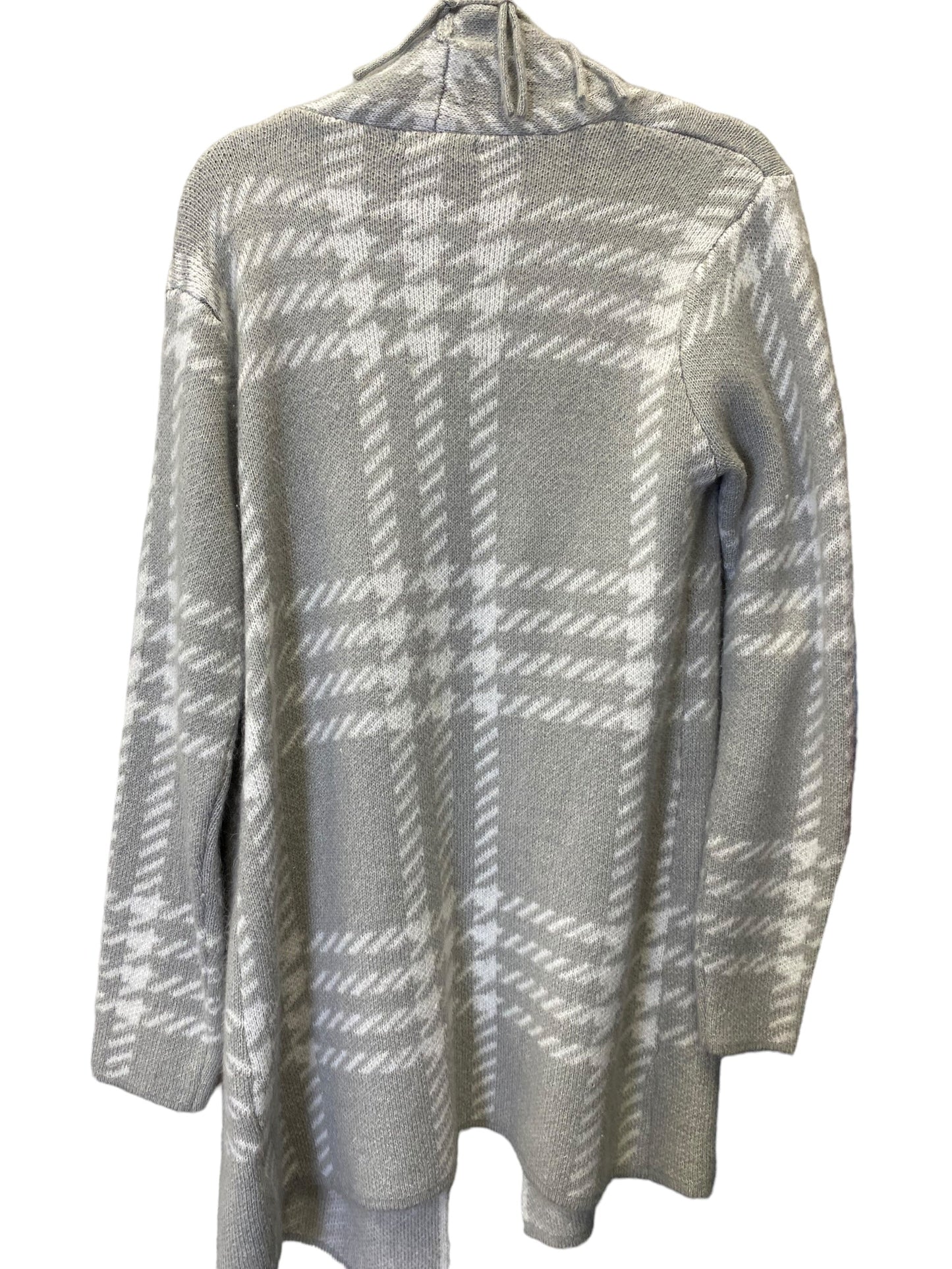 Sweater Cardigan By Adrienne Vittadini In Grey, Size: Xl