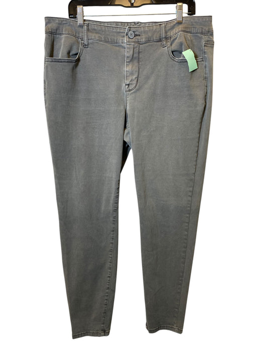 Jeans Straight By Maurices In Grey Denim, Size: 18