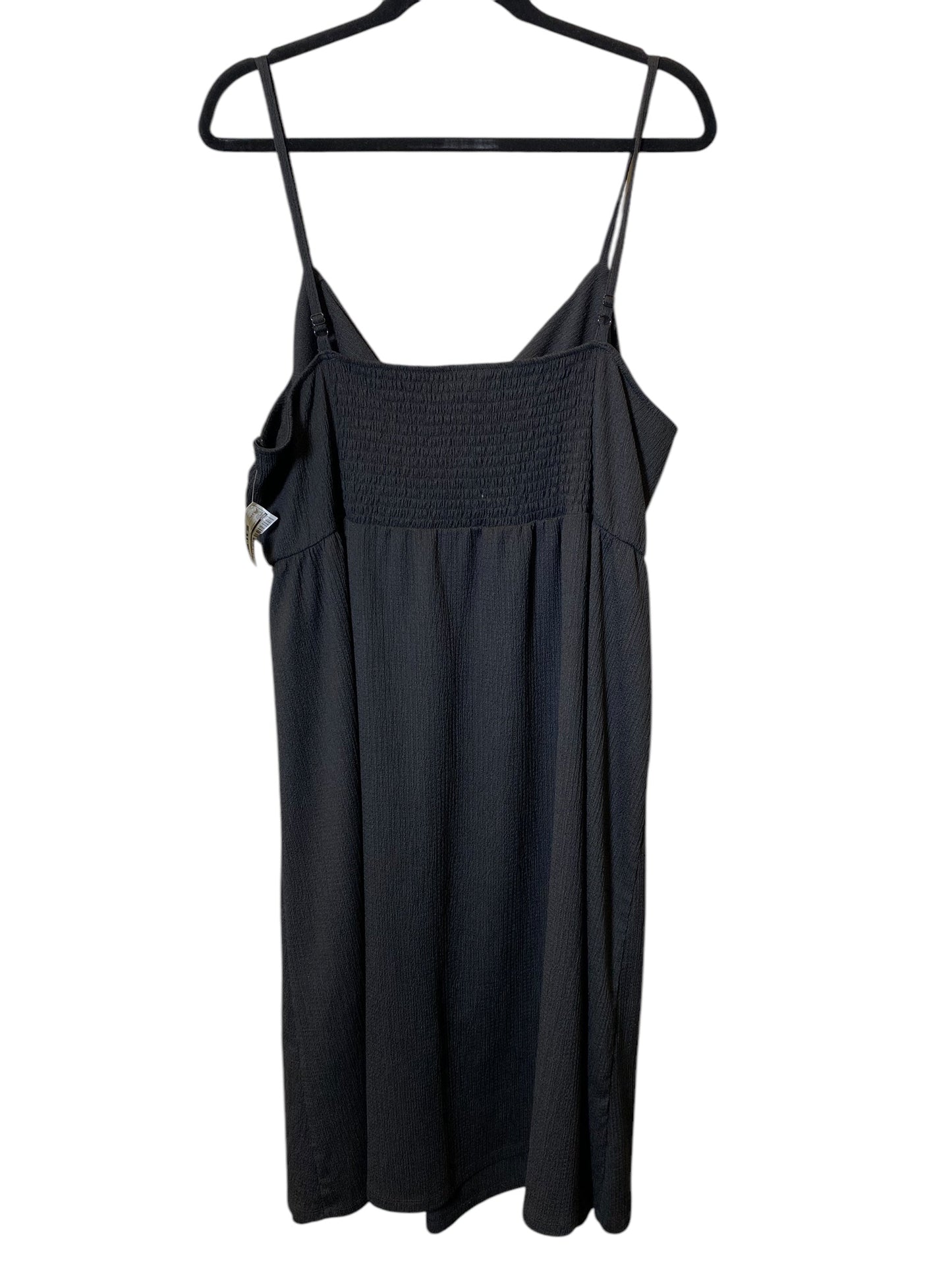 Dress Casual Midi By H&m In Black, Size: Xxl