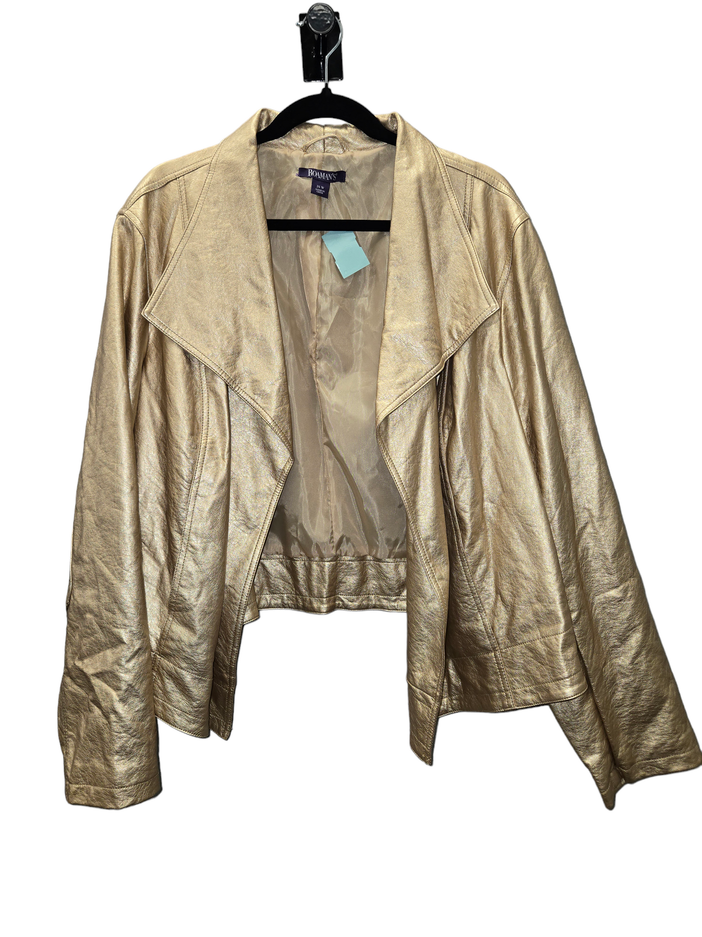 Gold Jacket Moto Romans, Size 4x