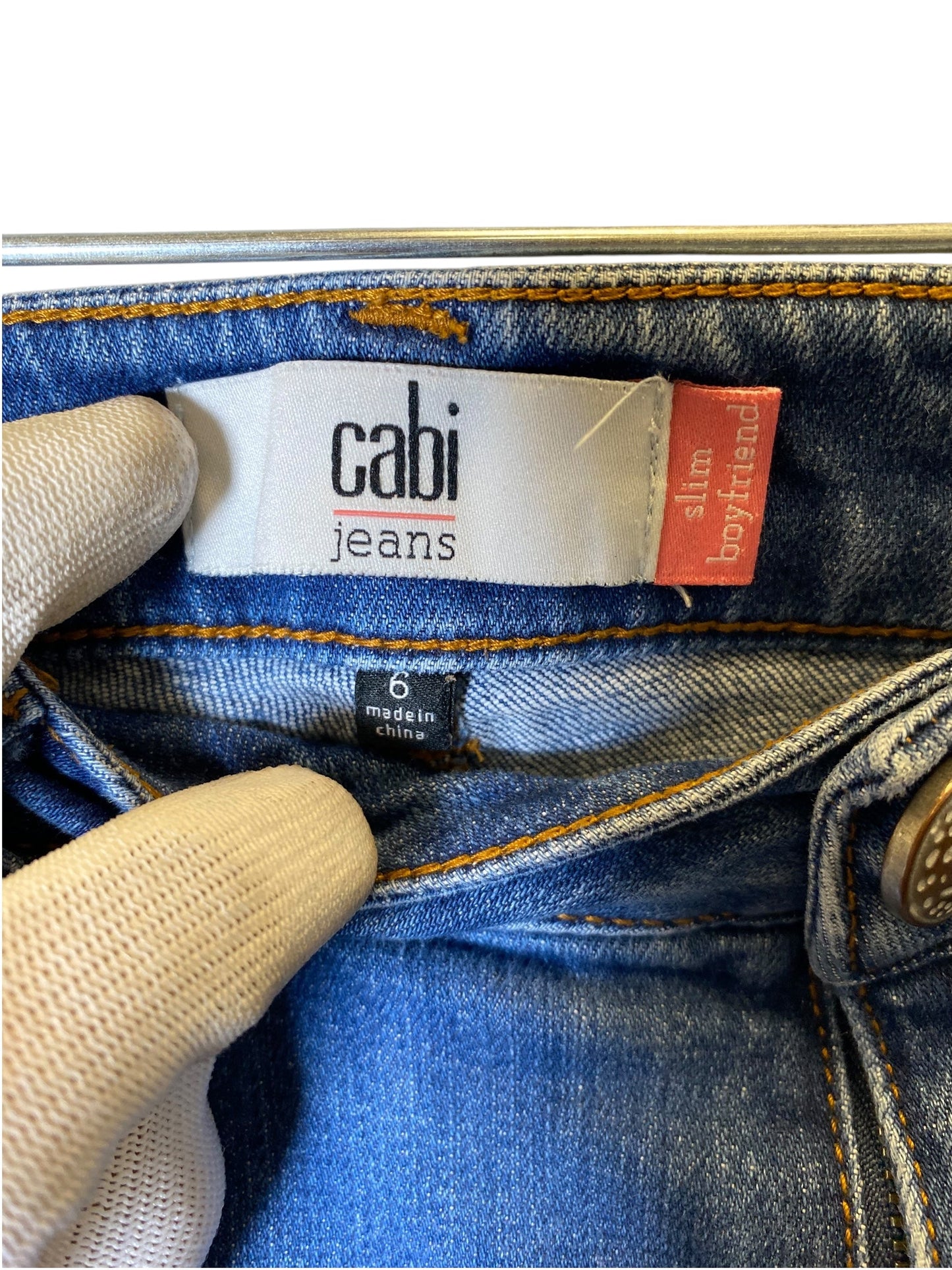 Jeans Skinny By Cabi In Blue, Size: 6