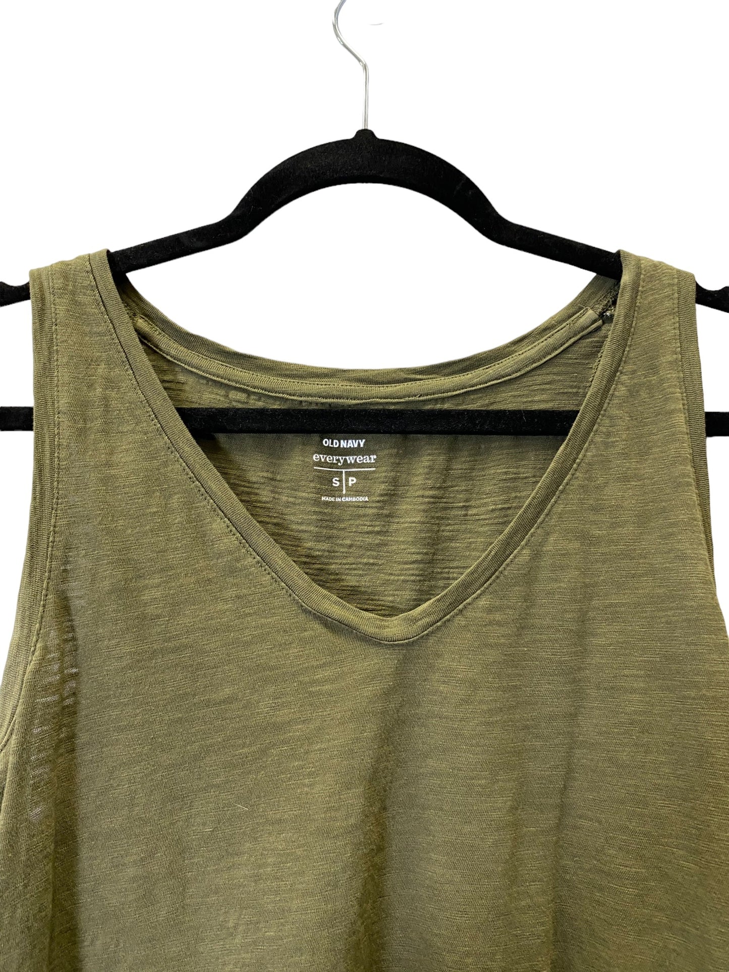 Green Top Sleeveless Old Navy, Size S