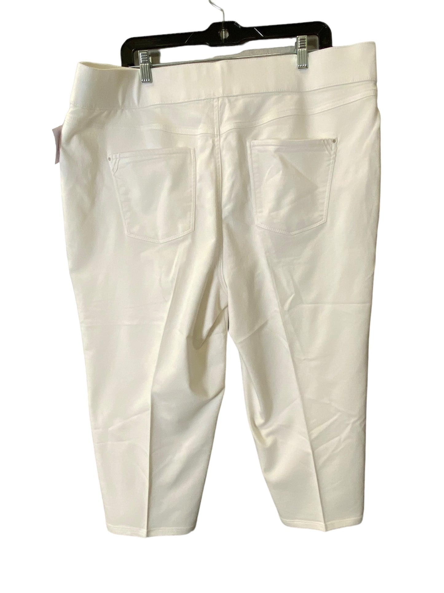 Capris By Intro In White, Size: 20w