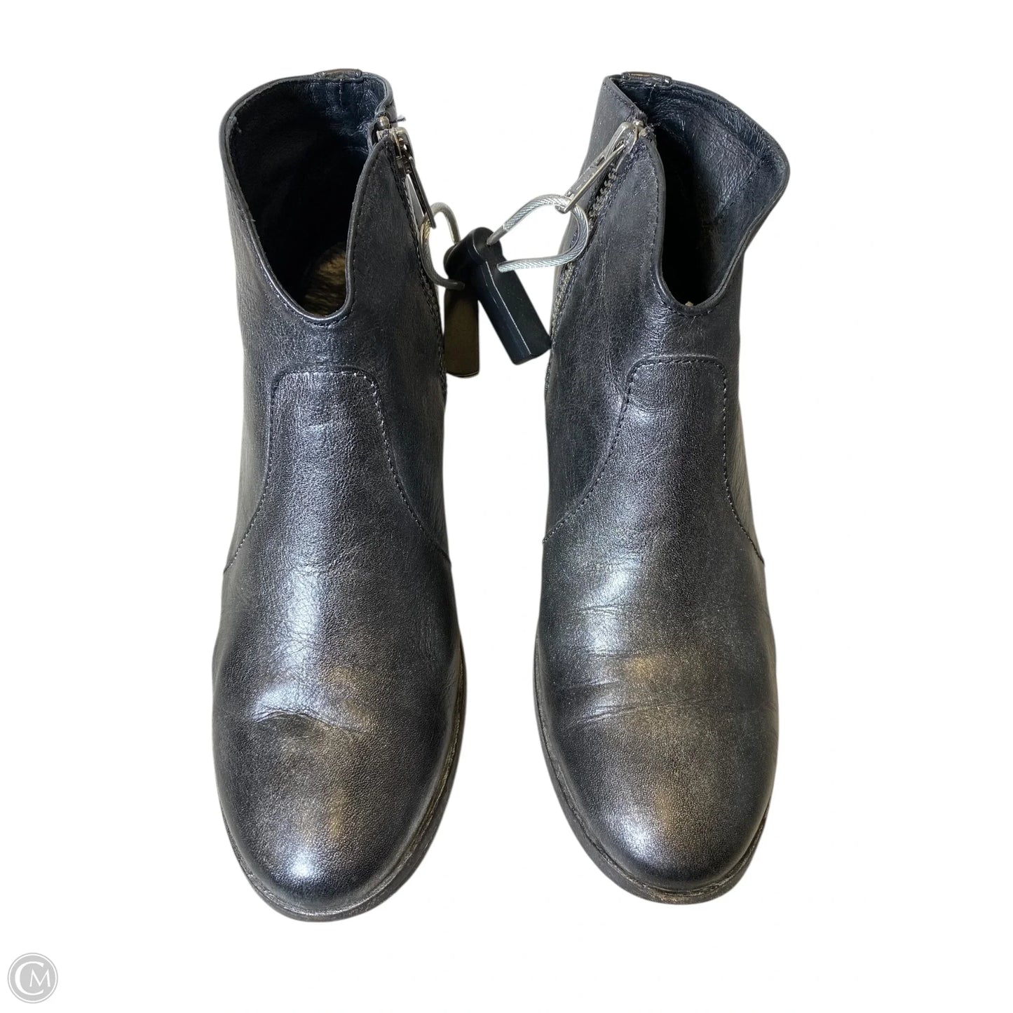 Boots Ankle Heels By Frye In Silver, Size: 5.5