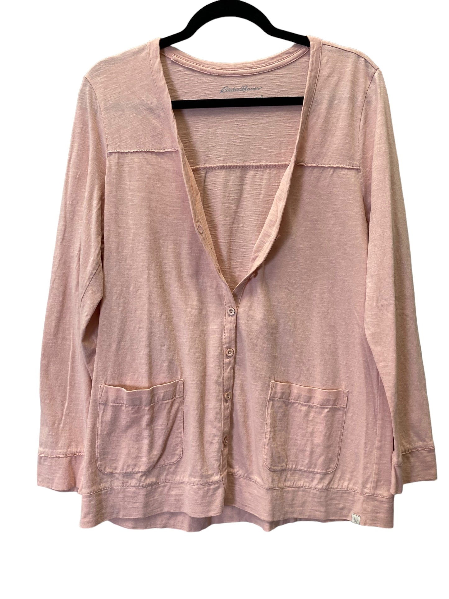 Peach Top Long Sleeve Basic Eddie Bauer, Size M