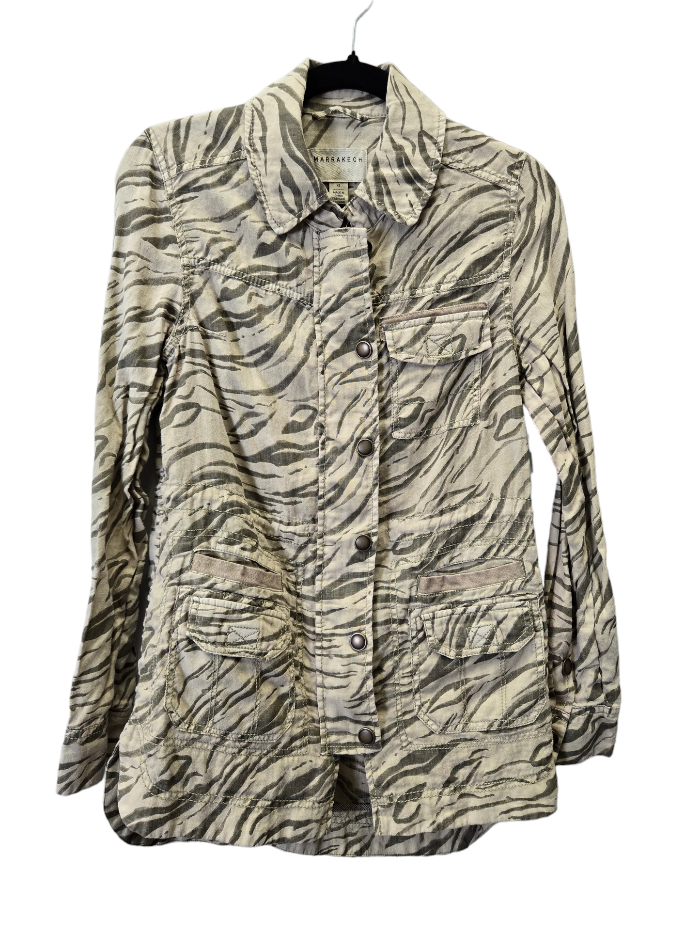 Camouflage Print Jacket Denim Marrakech, Size Xs