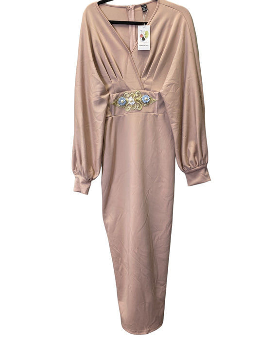 Dress Party Long By Shein In Peach, Size: L