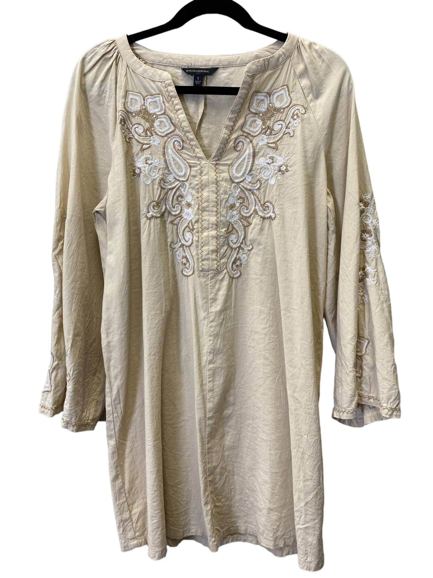 Beige Tunic Long Sleeve Banana Republic, Size S