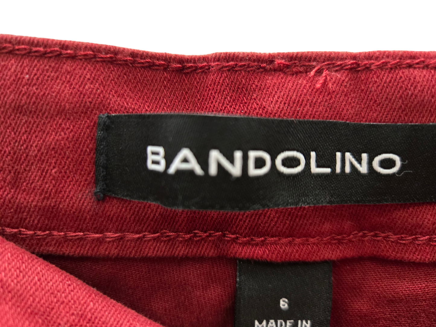 Red Jeans Straight Bandolino, Size 6