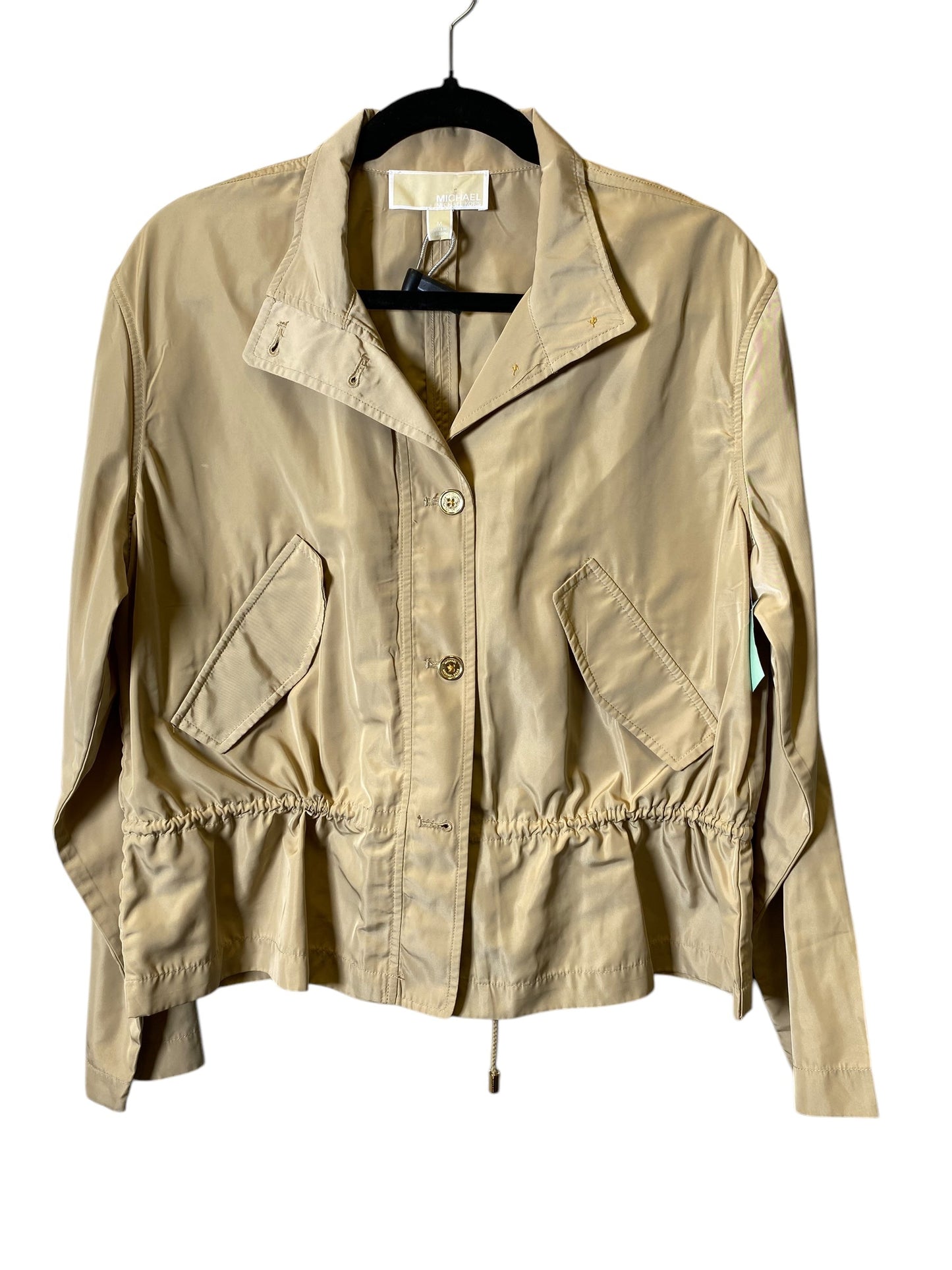 Jacket Designer By Michael Kors In Beige, Size: M