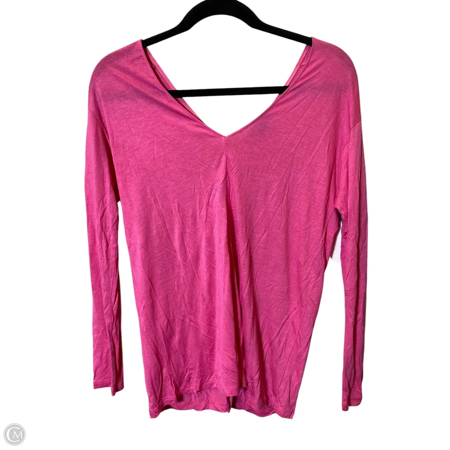 Top Long Sleeve By Vince In Pink, Size: S