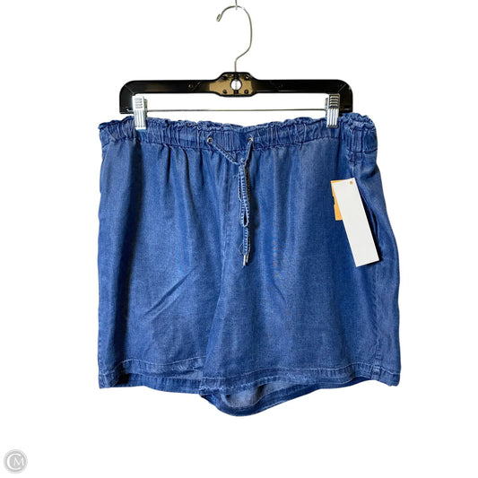 Shorts By Anne Klein In Blue Denim, Size: L