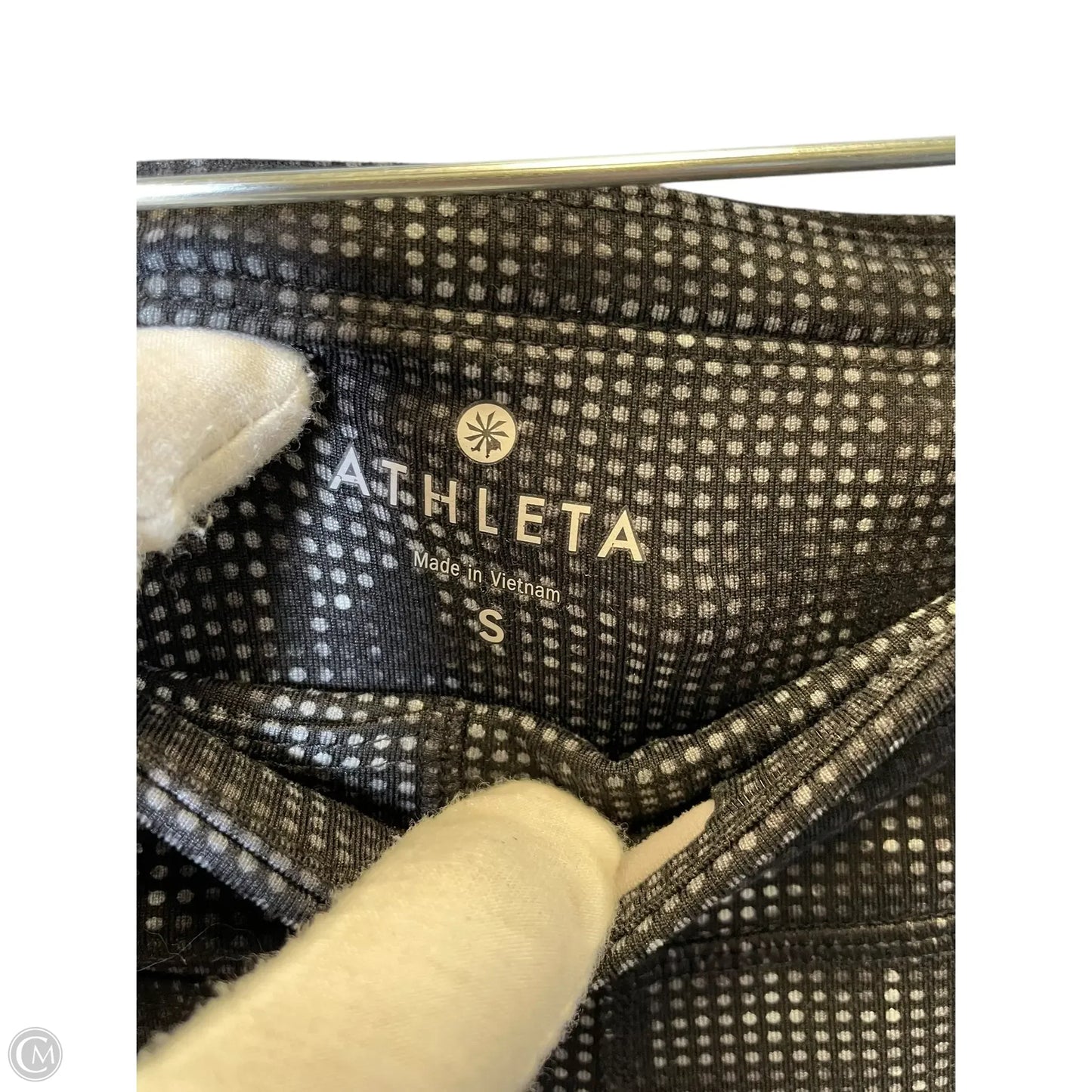 Athletic Capris By Athleta In Black & Grey, Size: S