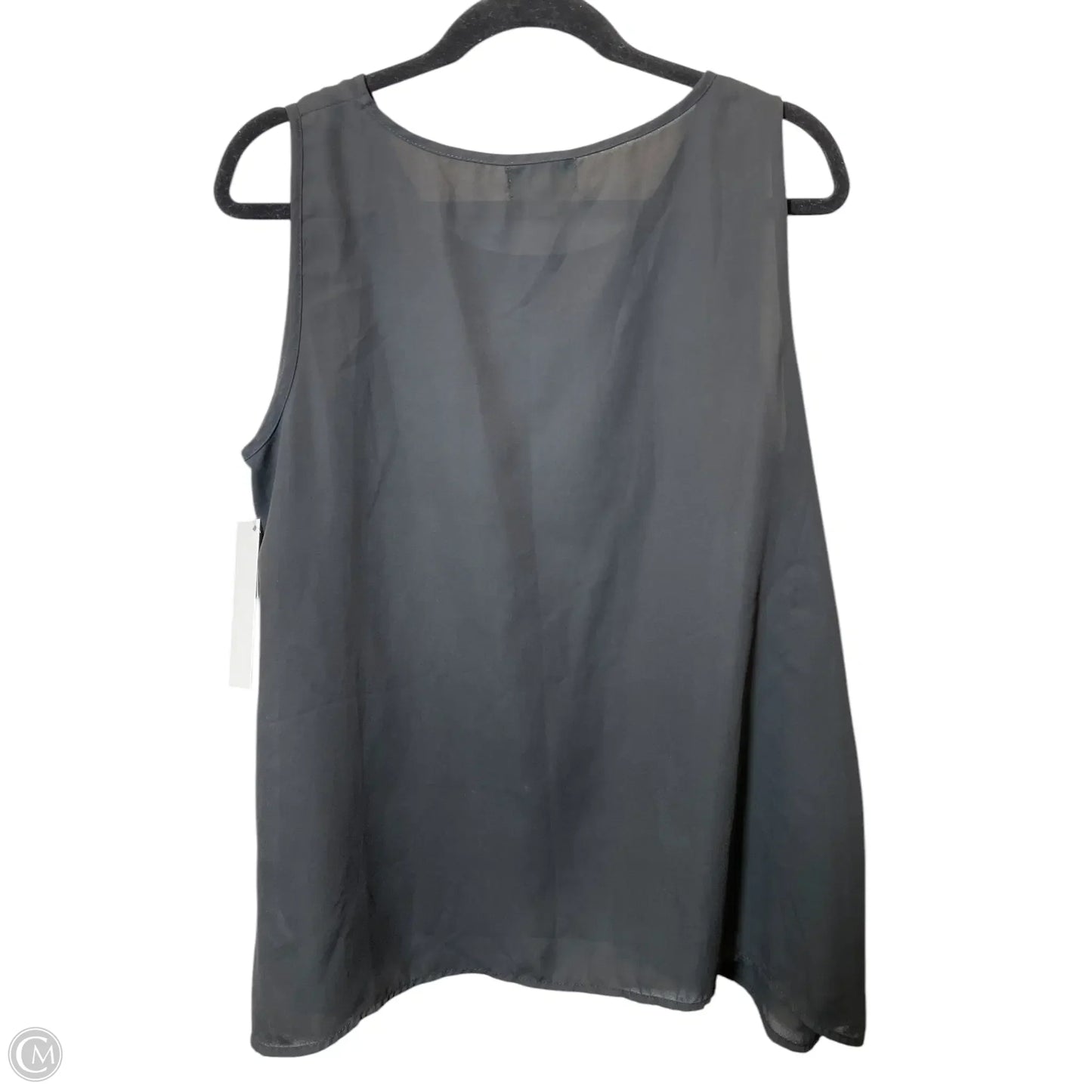 Top Sleeveless By Umgee In Black & Grey, Size: L
