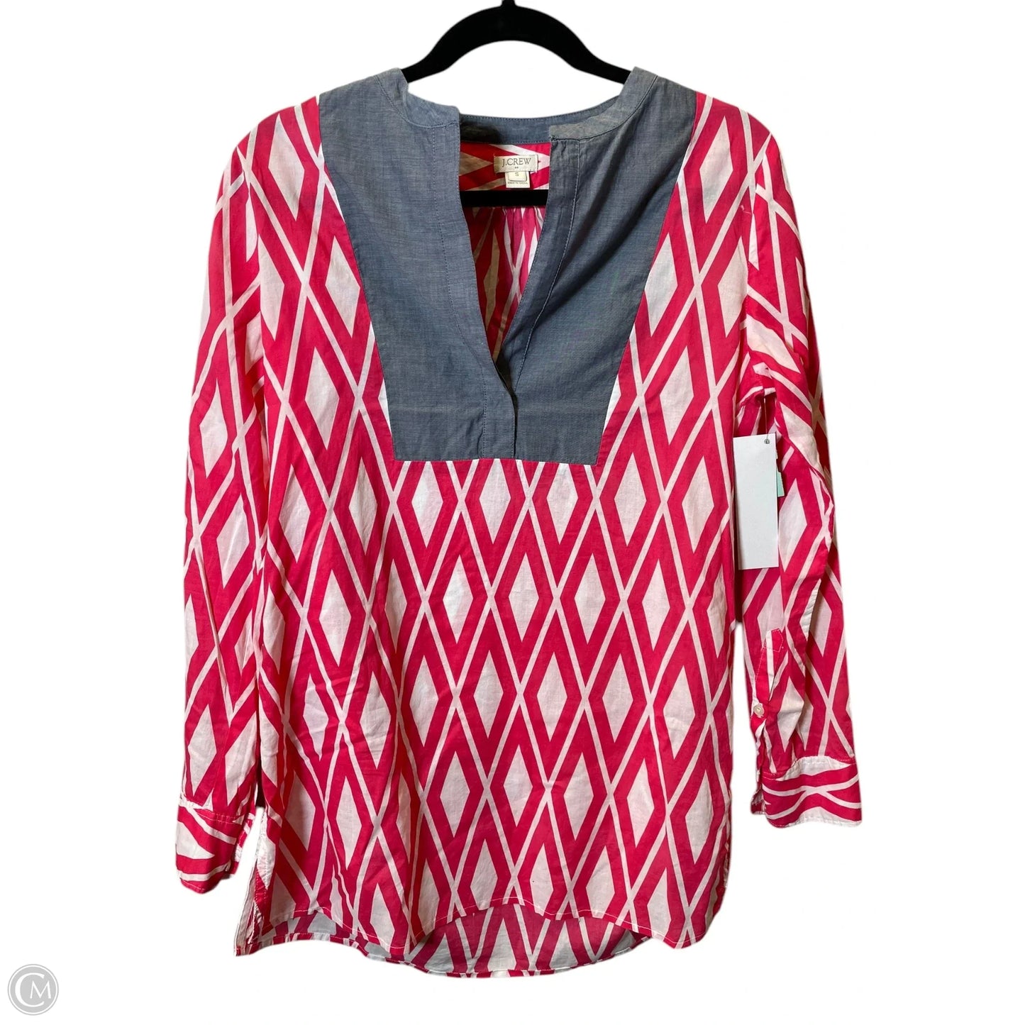 Tunic Long Sleeve By J. Crew In Multi-colored, Size: S