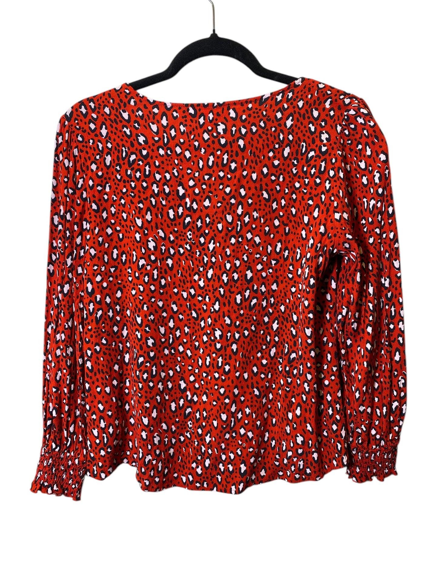 Blouse Long Sleeve By Sanctuary In Animal Print, Size: S