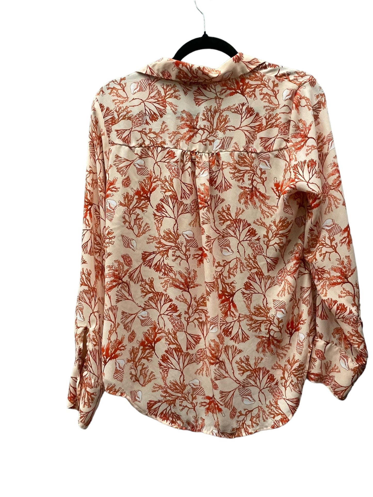 Orange Top Long Sleeve Liz Claiborne, Size M