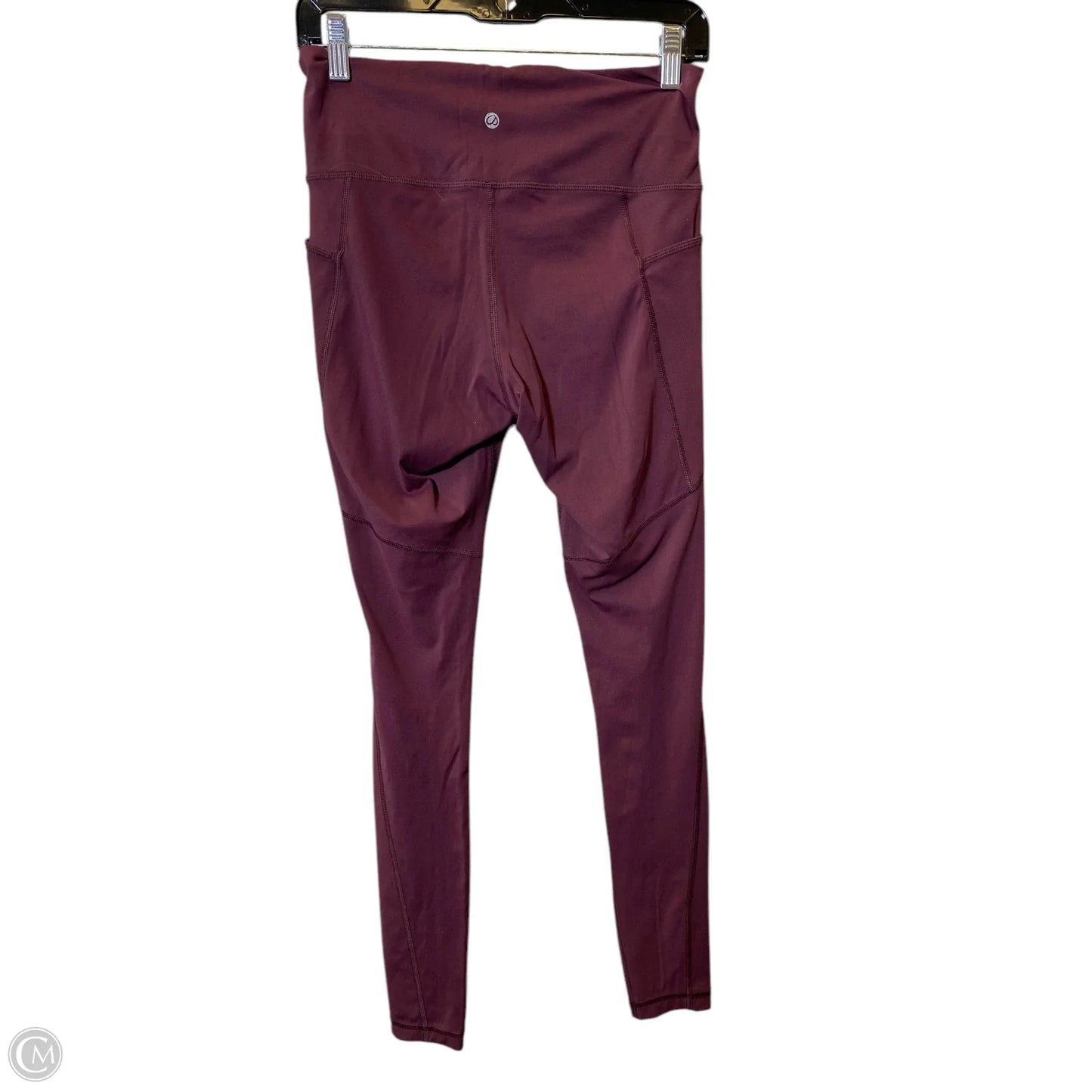 Athletic Leggings By Cmc In Maroon, Size: S