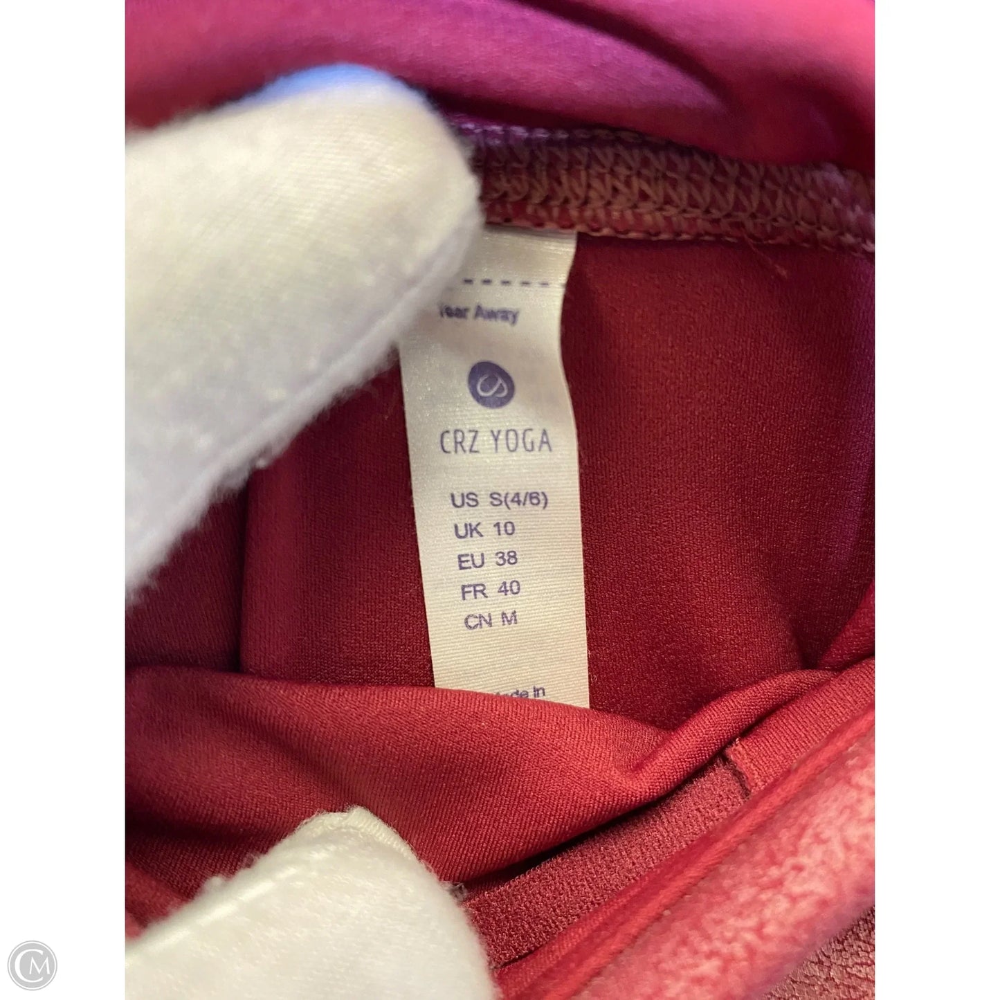 Athletic Leggings By Cmc In Red, Size: S