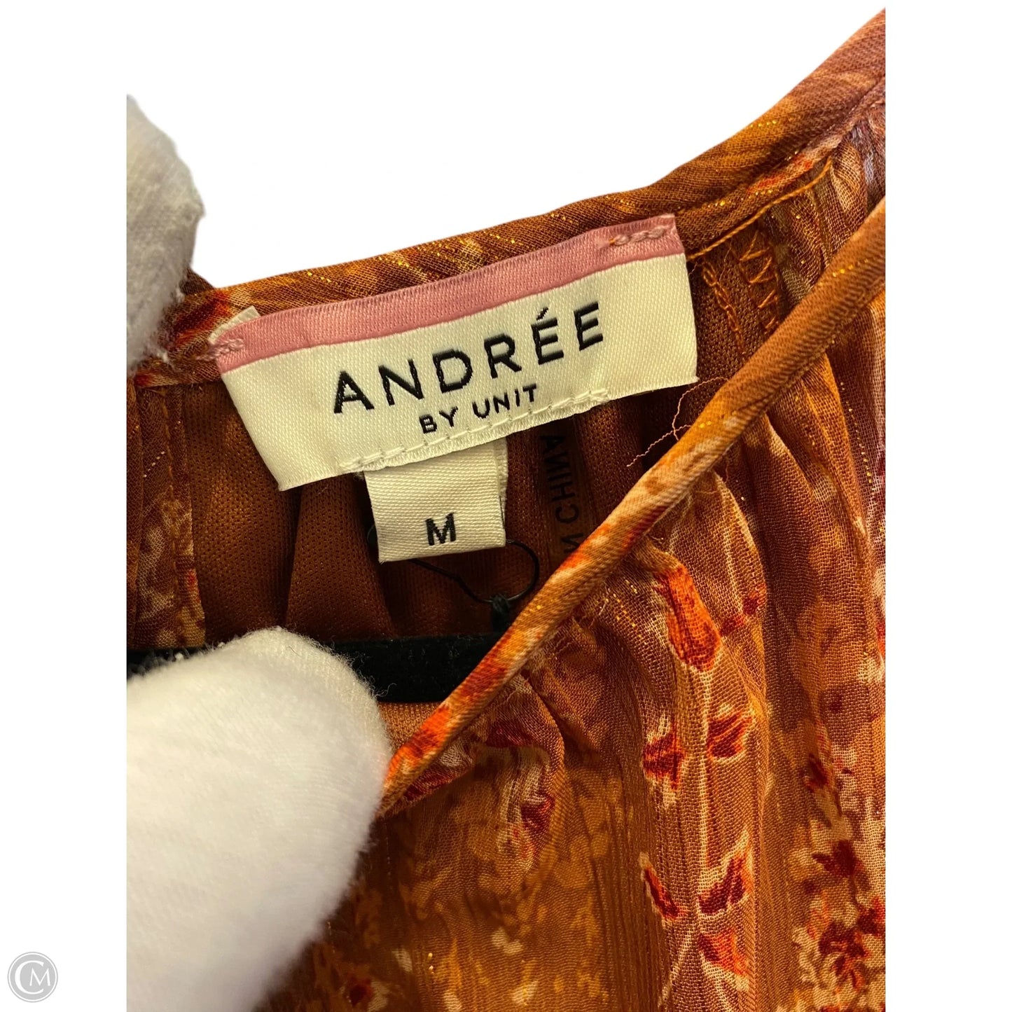 Top Long Sleeve By Cmc In Copper, Size: M