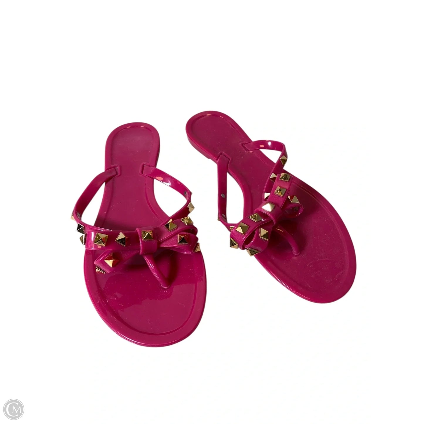 Sandals Flip Flops By Cmc In Gold & Pink, Size: 8.5