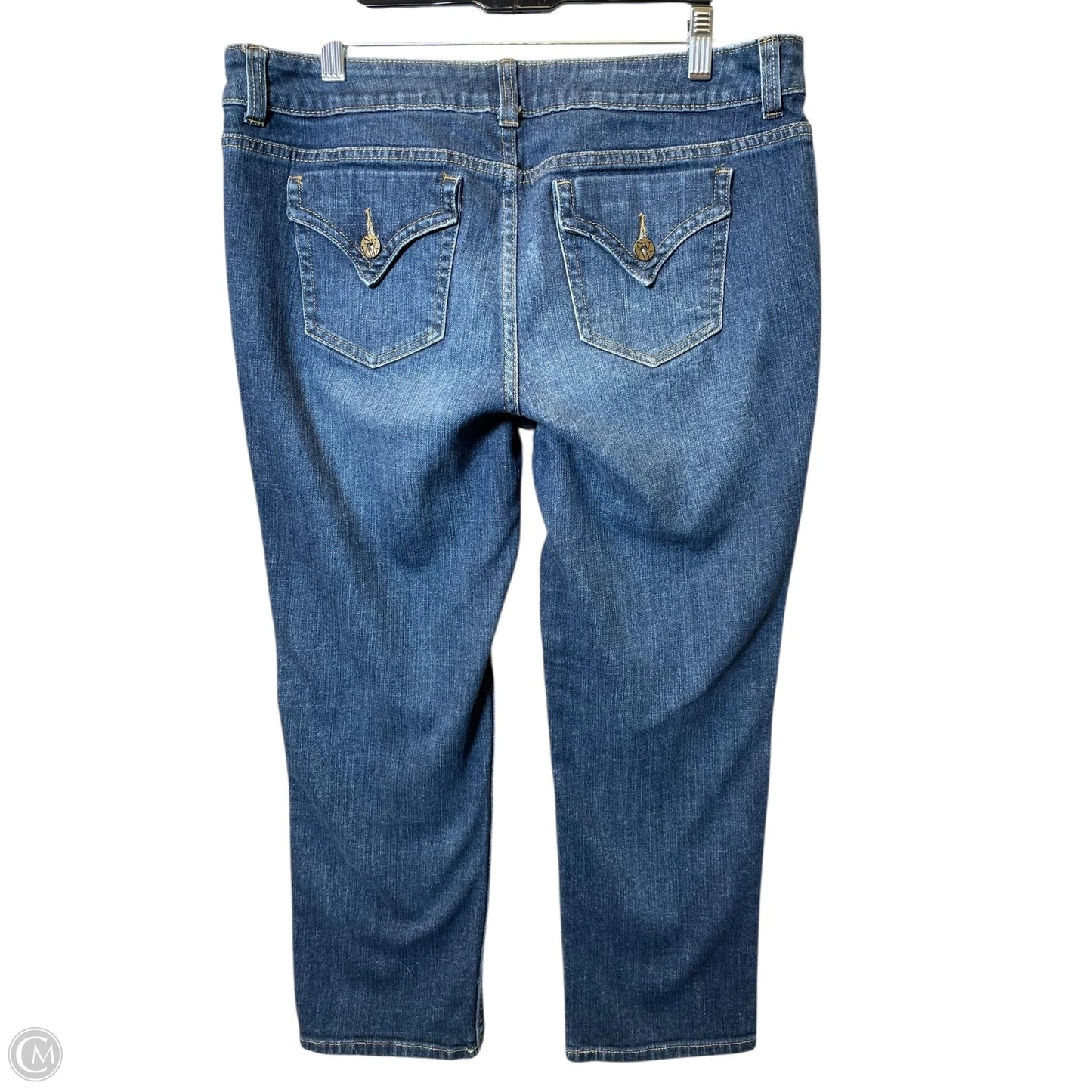 Jeans Cropped By Simply Vera In Blue, Size: 12